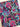 Aqua Watercolor Preppy Floral Cotton Waterproof Canvas