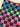Bright Ombre Grunge Check Pebble Vinyl