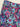 Aqua Watercolor Preppy Floral Pebble Vinyl