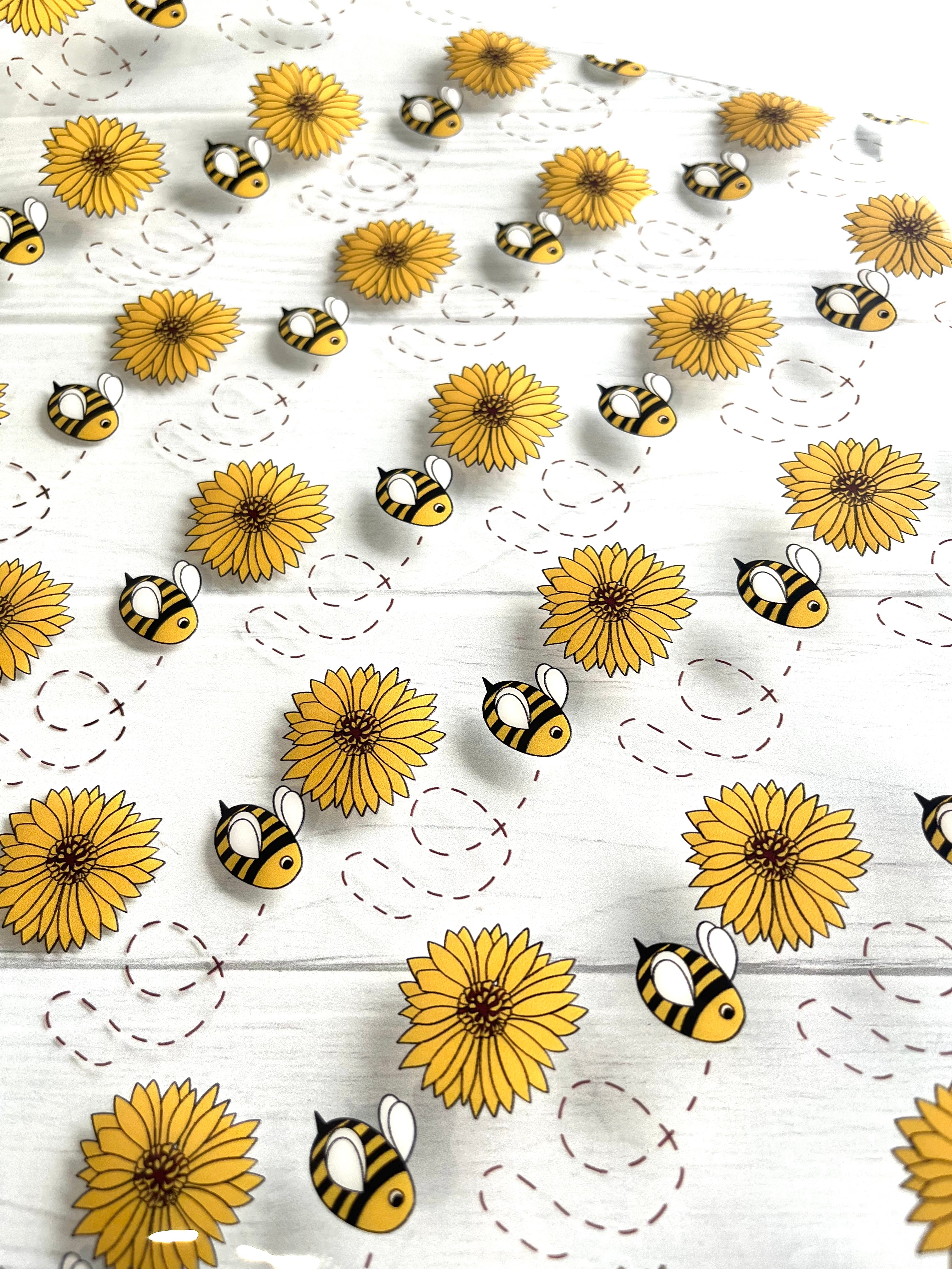 Sunflowers and Bees TPU Vinyl
