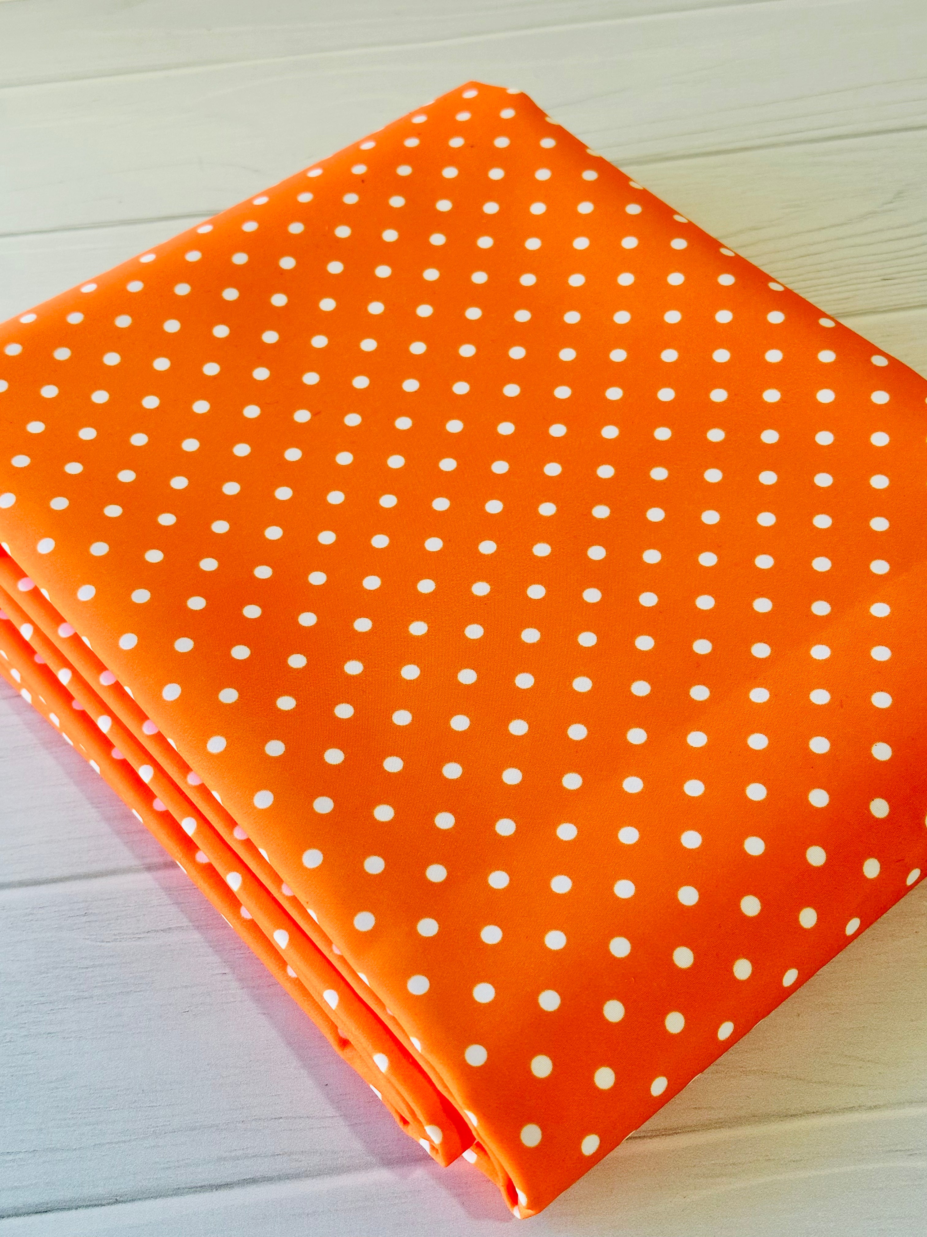 Orange Mini Dots Lux Bonded Poly/Nylon