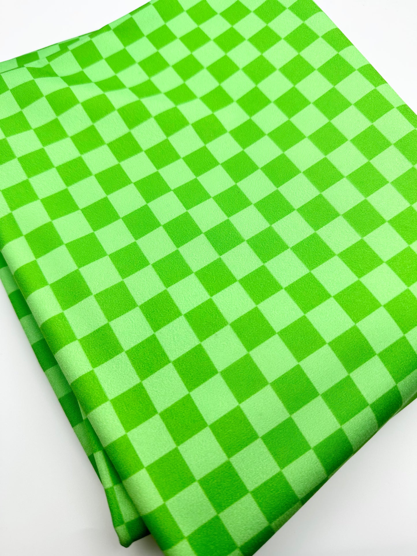 Lime Tonal Check - Waterproof Softshell