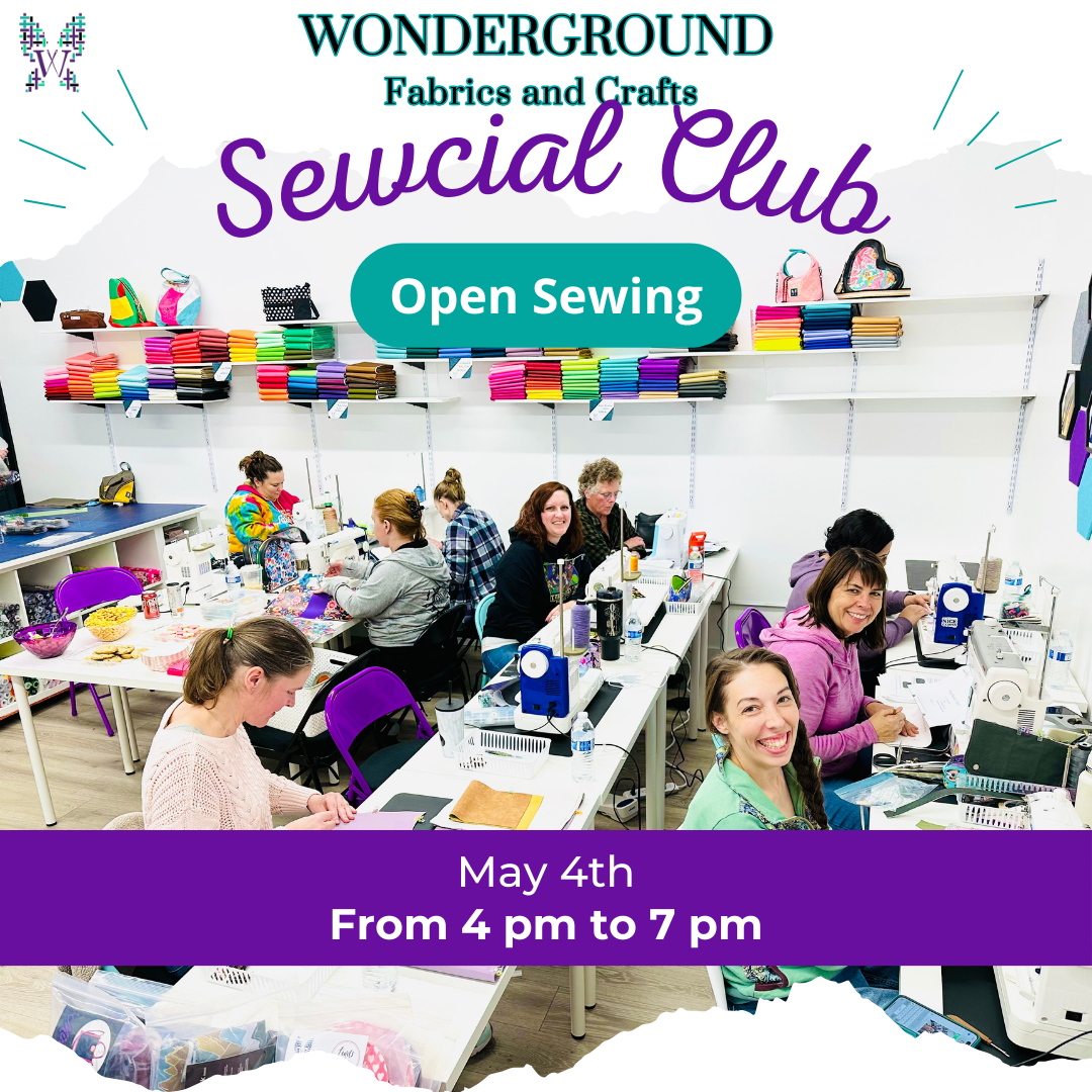 Sewcial Club (Open Sewing) ! - June 29th 3-6pm