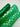 Emerald Holographic Heart Clear Vinyl