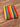 Wonky Rainbow stripe Minky