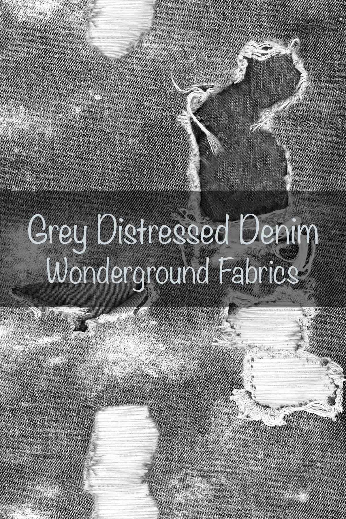 Grey Distressed Denim- Popologie Collection