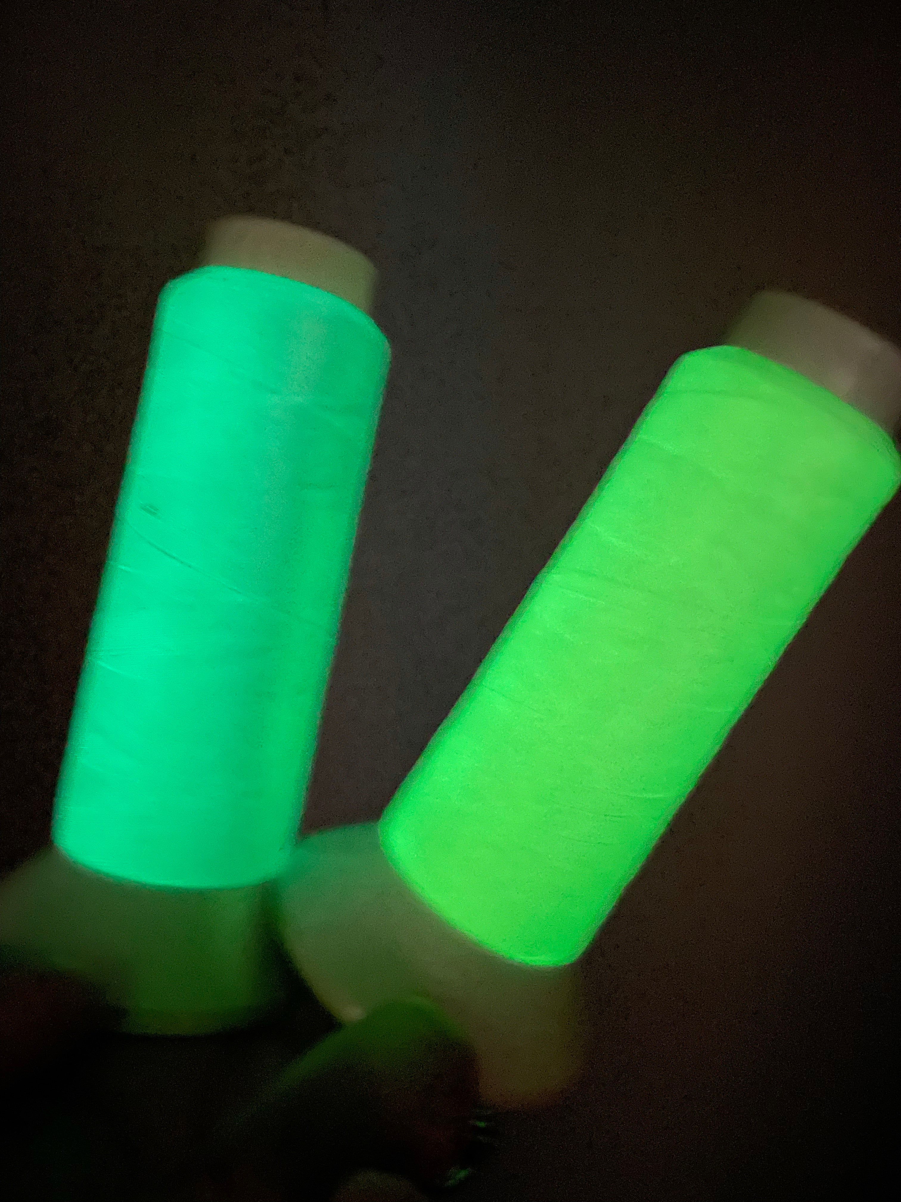 Highlighter Green Glow Embroidery Thread
