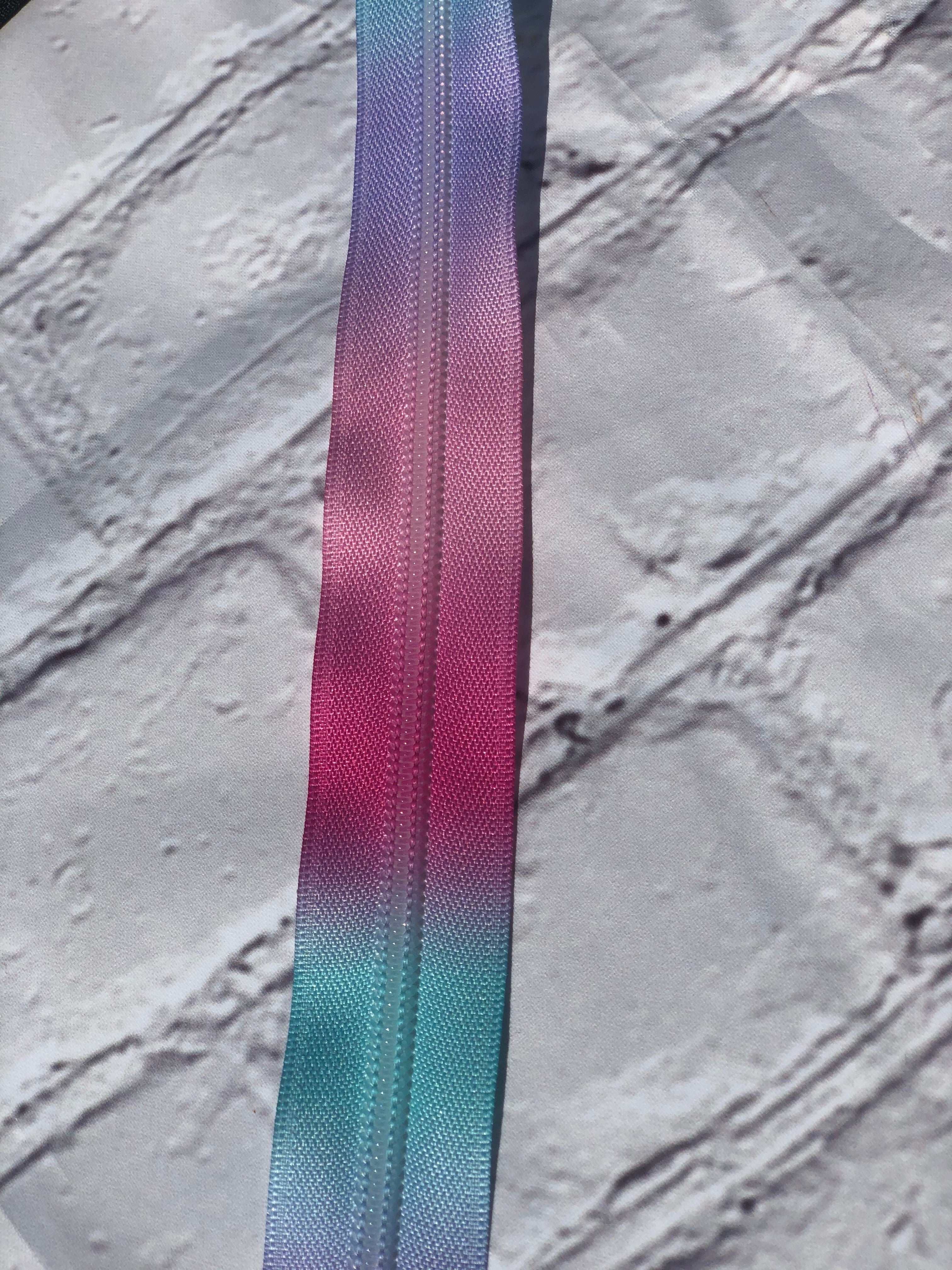 Pastel Rainbow zipper tape