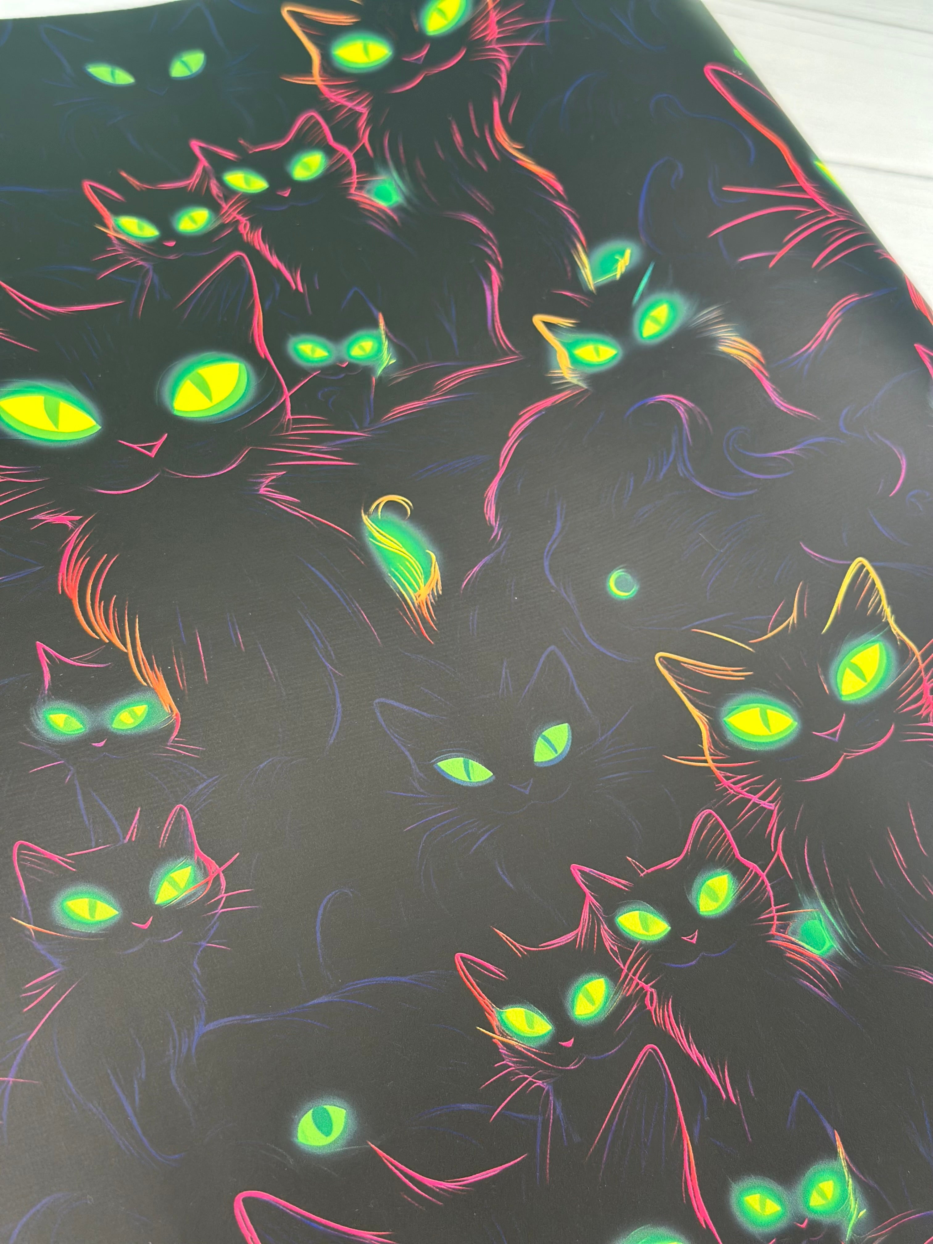 Neon Kitties Smooth vinyl