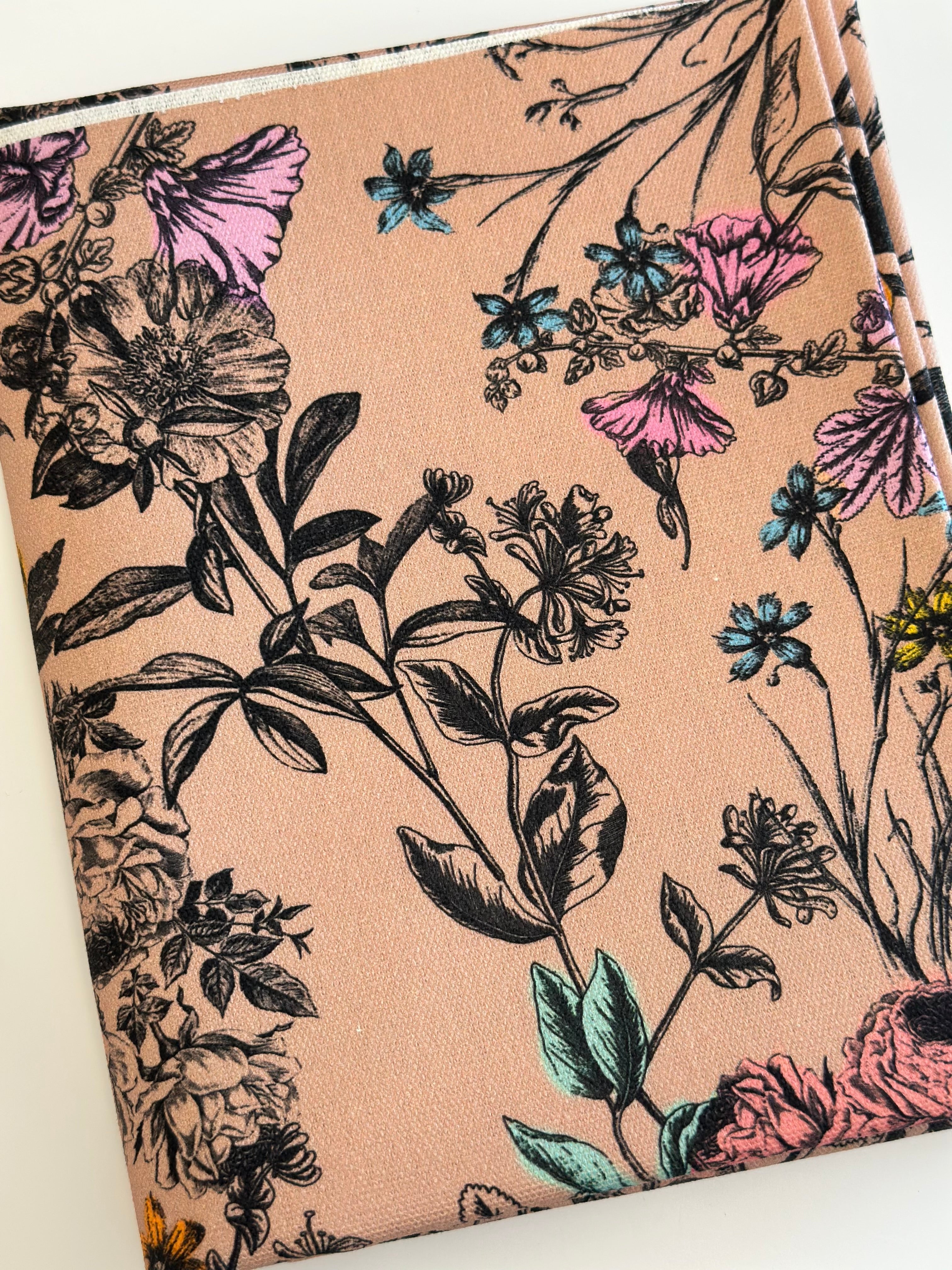 Blush Vintage Floral Cotton Waterproof Canvas
