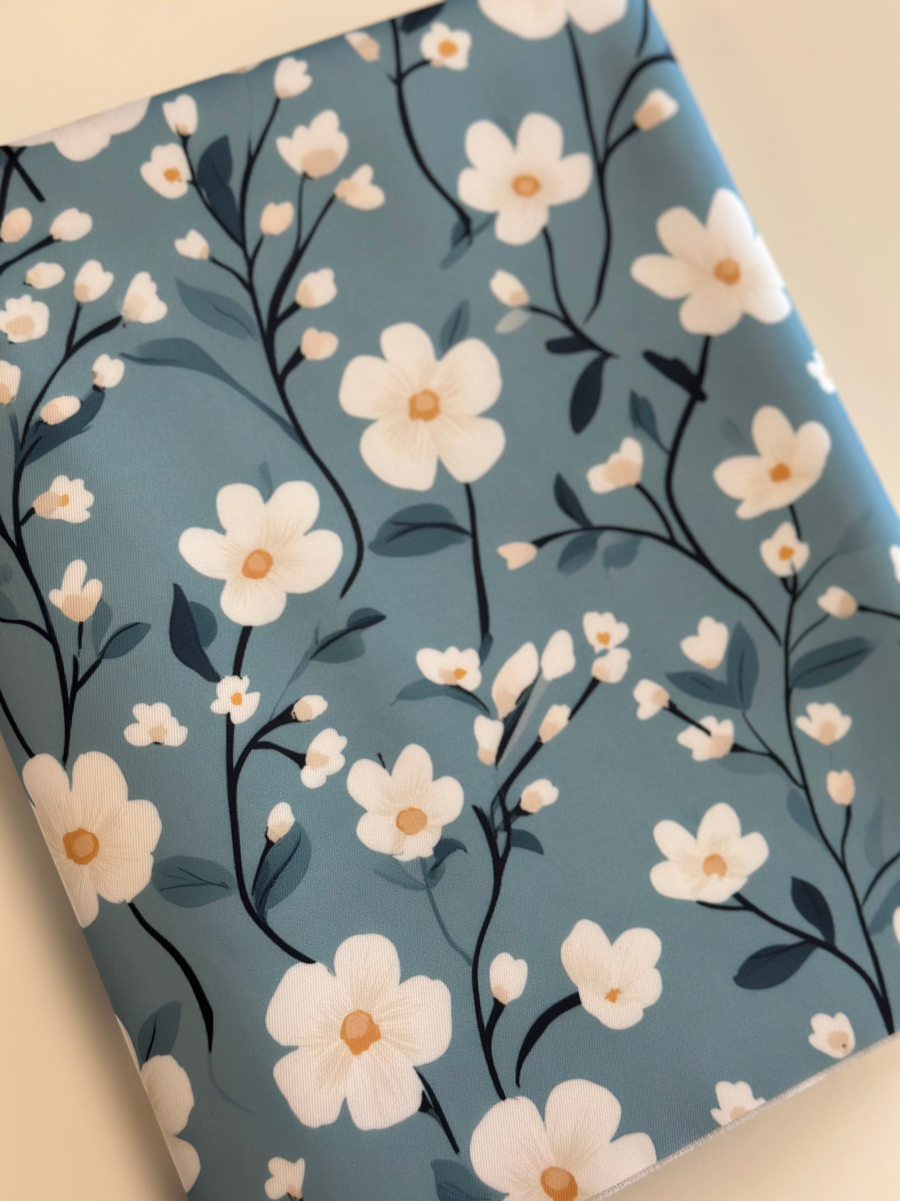 Blue Cottage Floral Lux Bonded Nylon