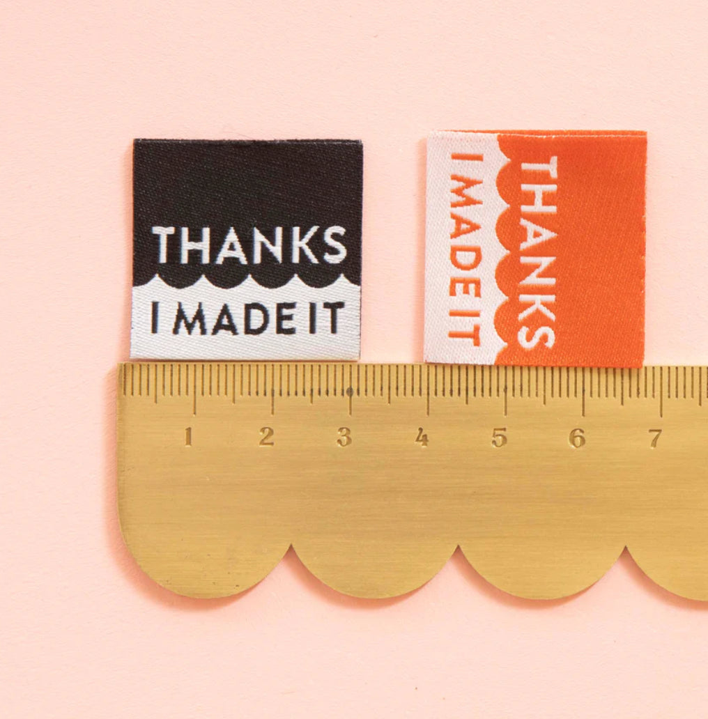 Thanks I Made It Multipack Woven Labels