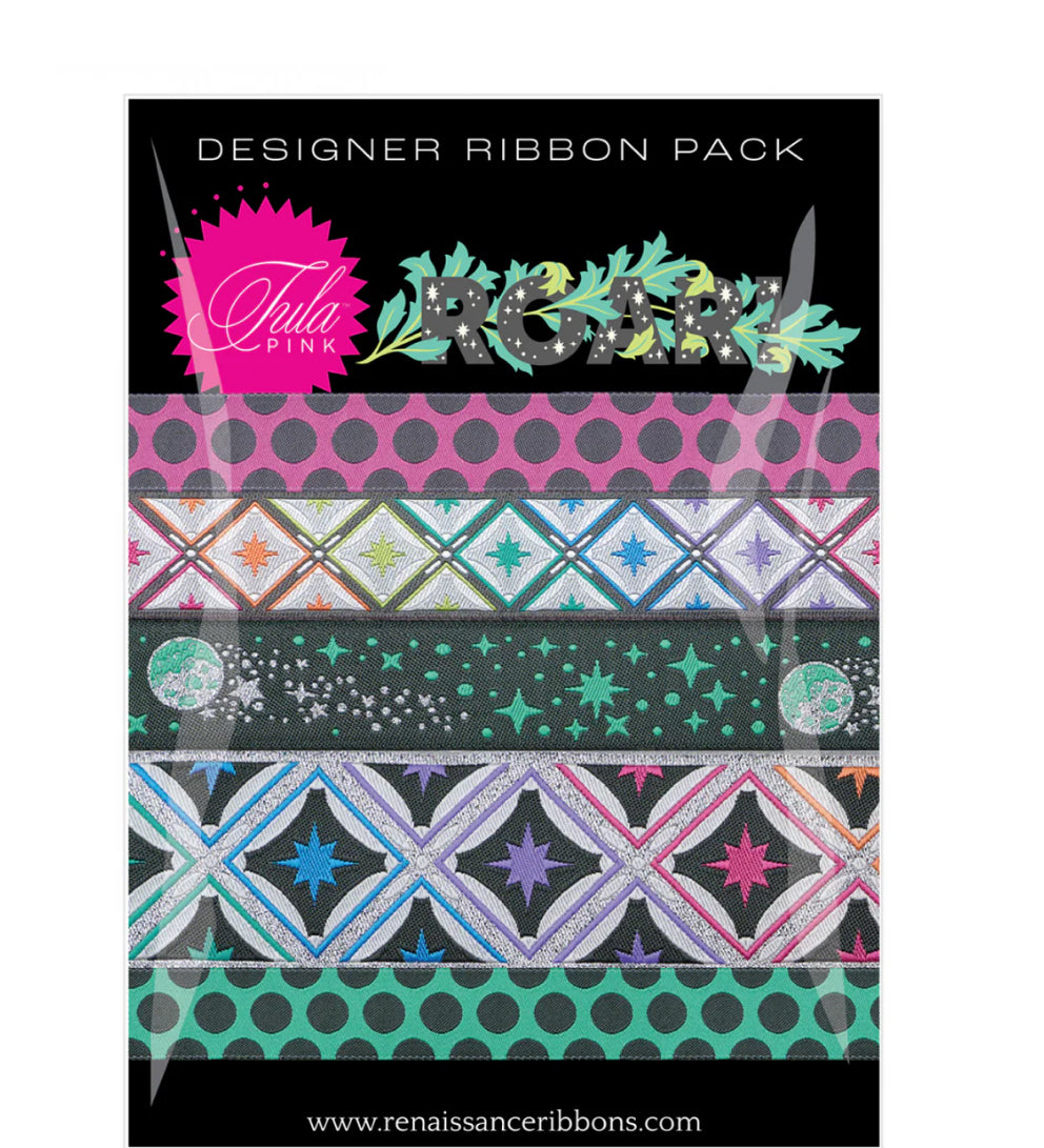 Tula Pink Roar Storm Designer Ribbon Pack