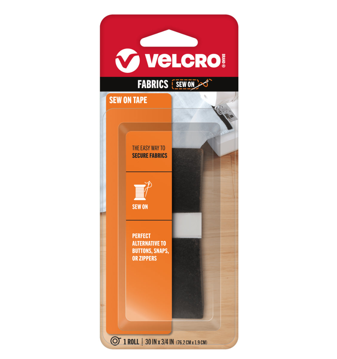 Velcro Sew on - 3/4” Black