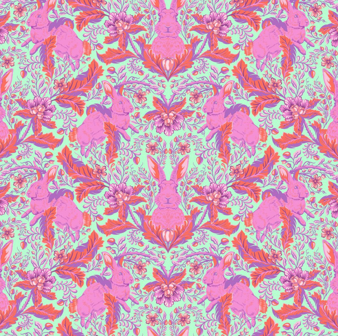 Hoppy Go Lucky - Blossom || Full Moon Forest II || Tula Pink