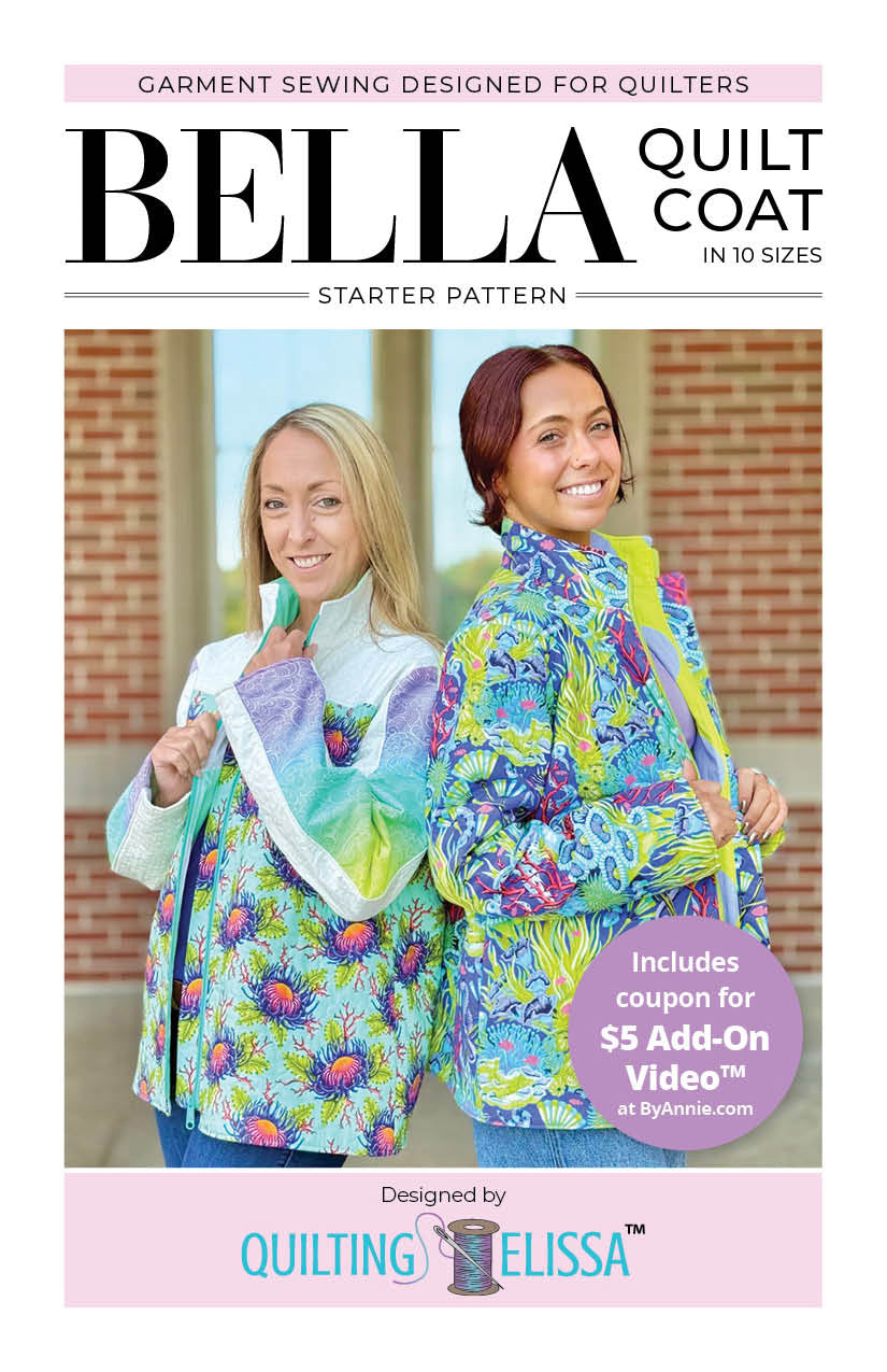 Preorder - Bella Quilt Coat - Quilting Elissa X ByAnnie Patterns
