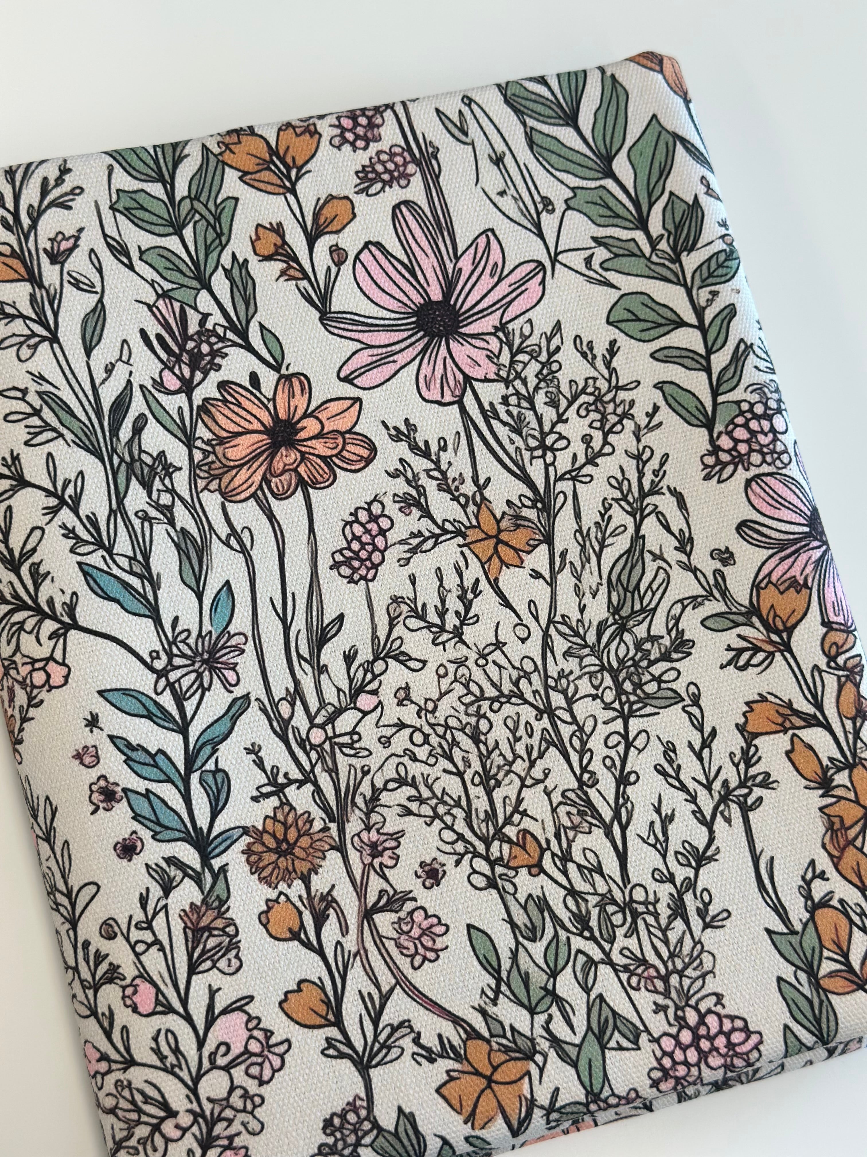 Muted Wildflower Cotton Waterproof Canvas