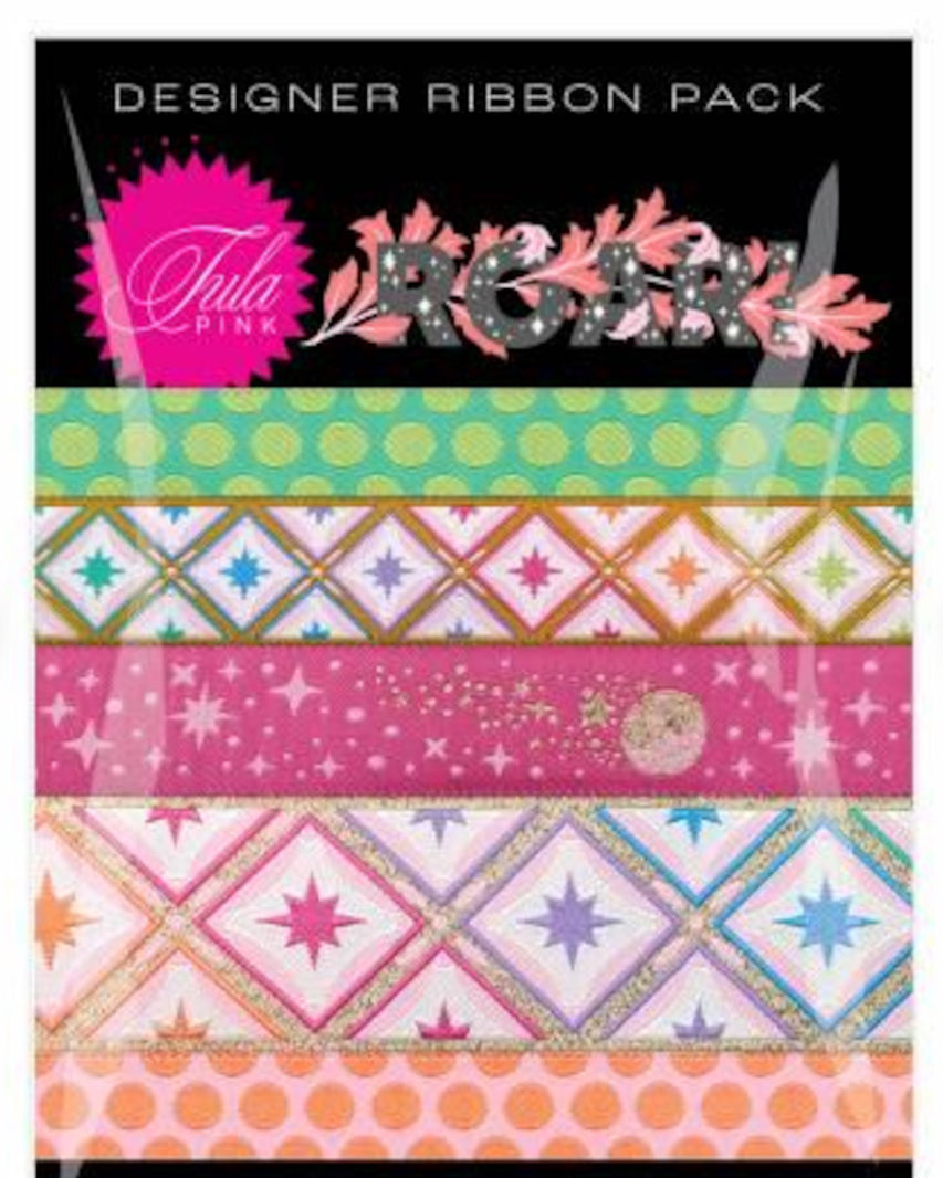 Tula Pink Roar Blush Designer Ribbon Pack