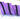 Lavender Stripe with Black teeth Zipper Tape