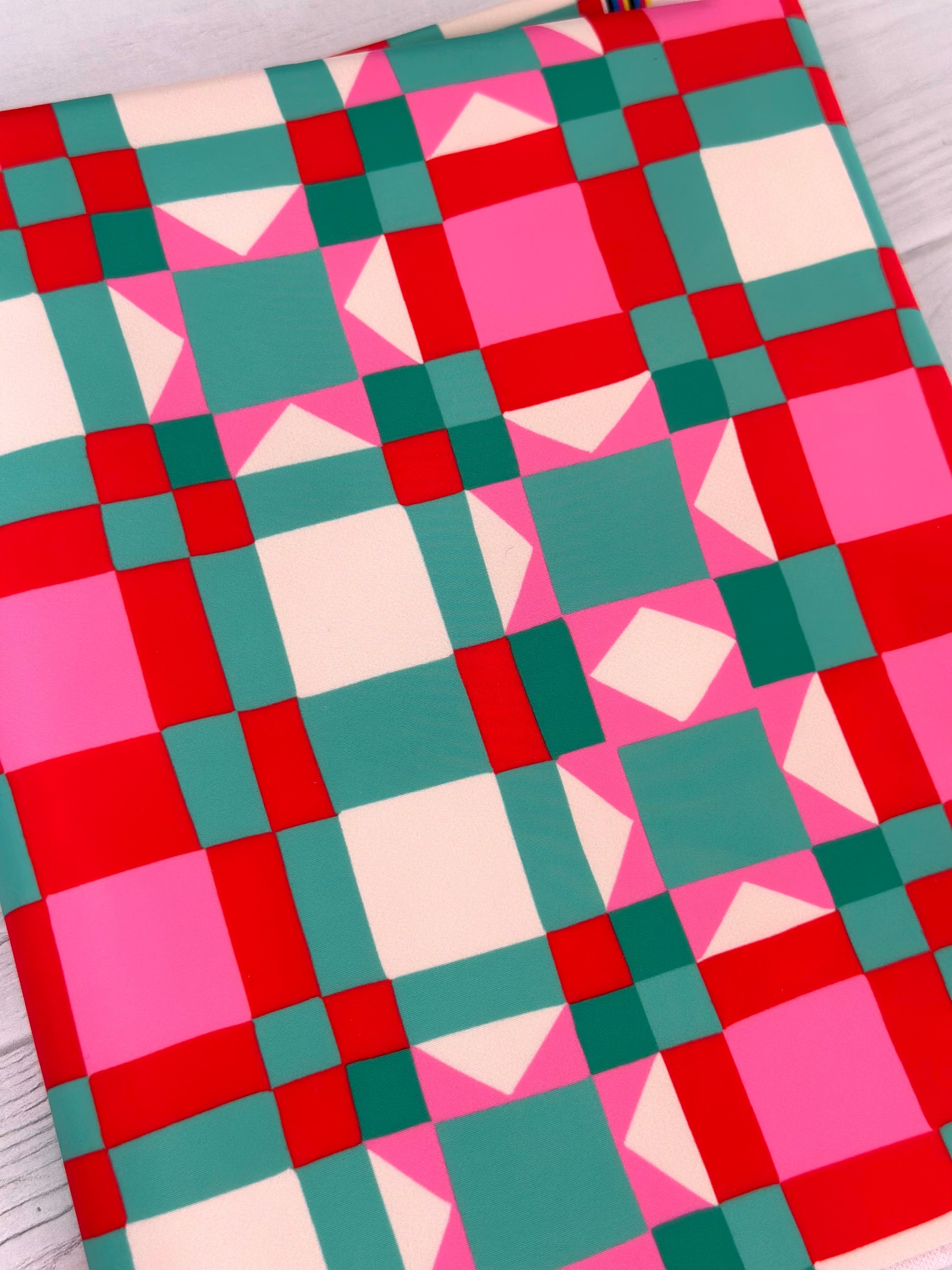 Christmas Patchwork Lux Bonded Poly/Nylon