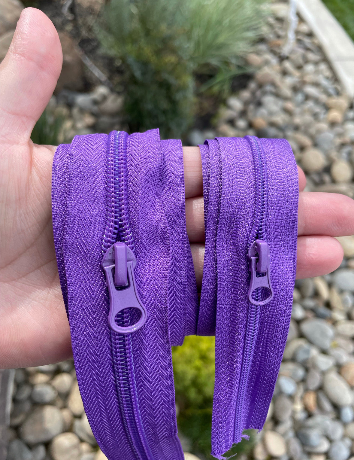 Purple Nylon Zipper Pulls