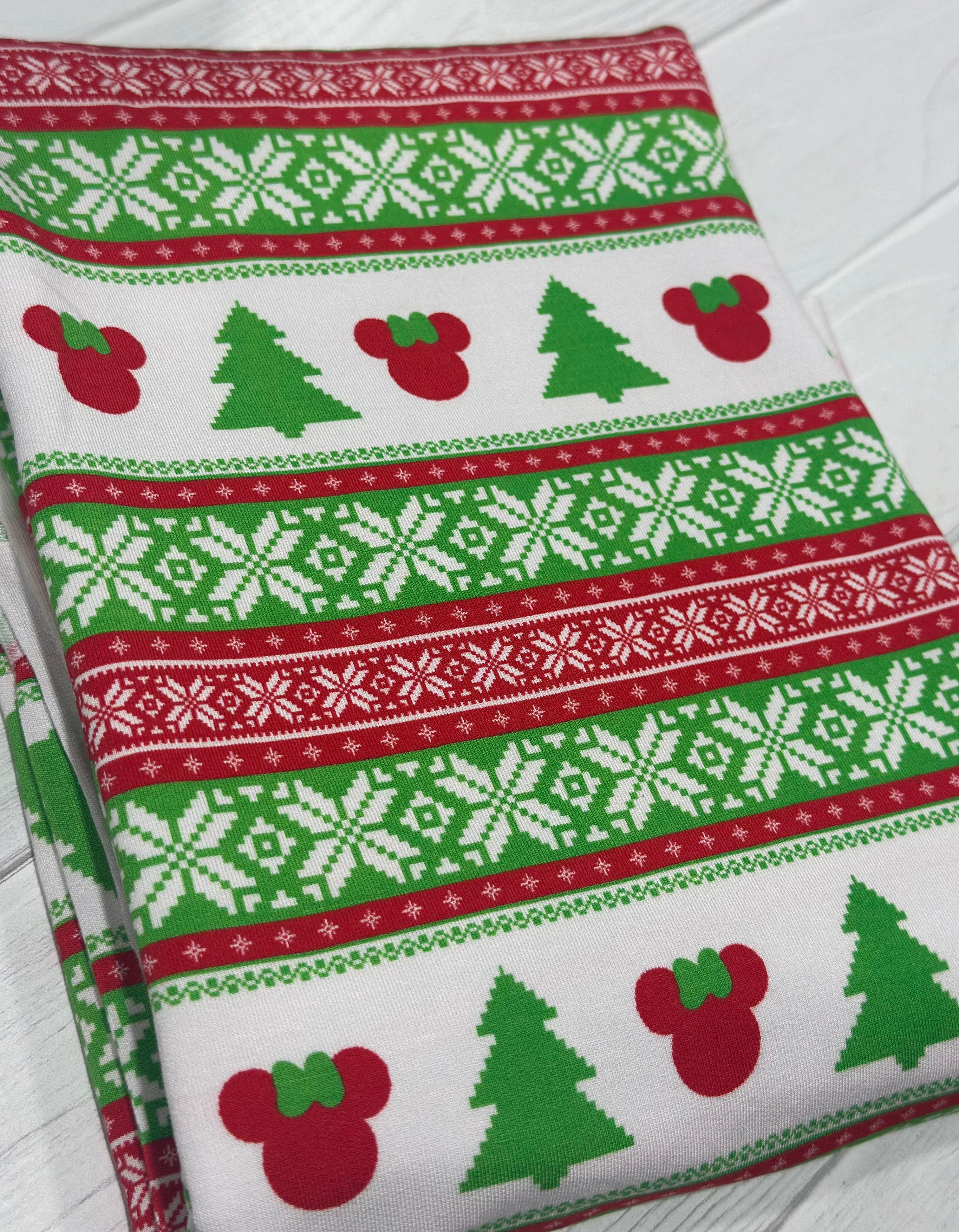 Holiday Mouse Sweater Bamboo French Terry 33”