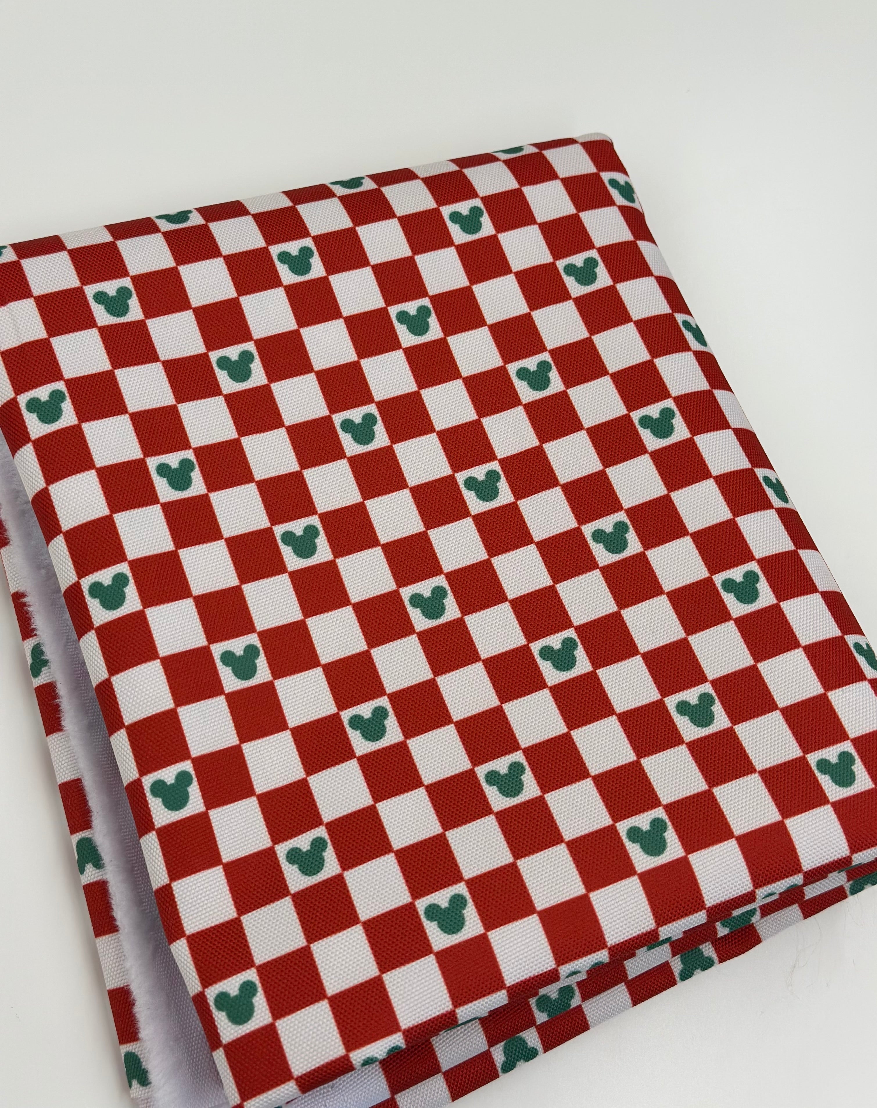 Holiday Mouse Check Waterproof Canvas