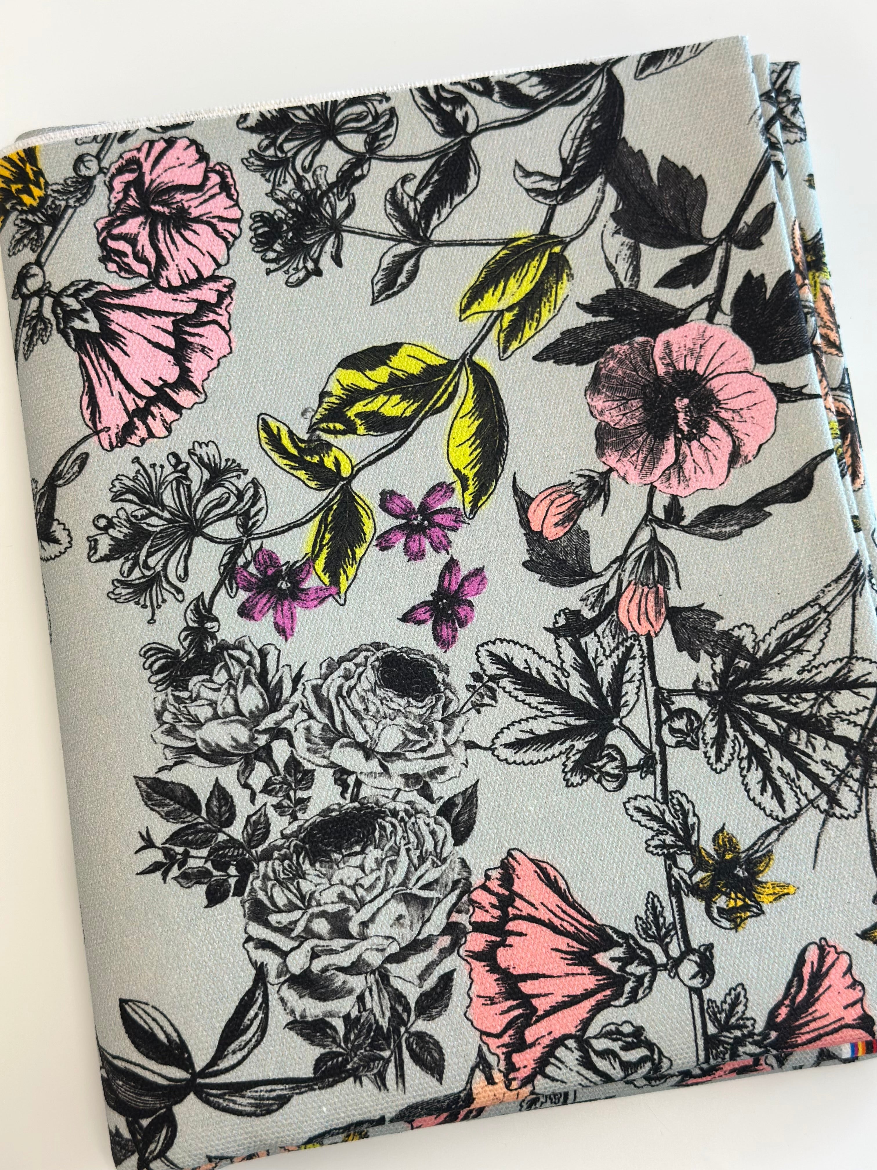 Powder Vintage Floral Cotton Waterproof Canvas