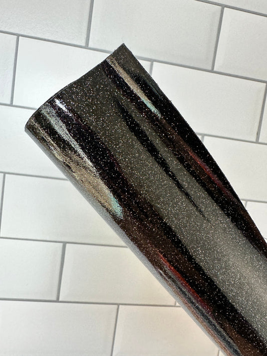 Black Light Weight Smooth Glitter Vinyl