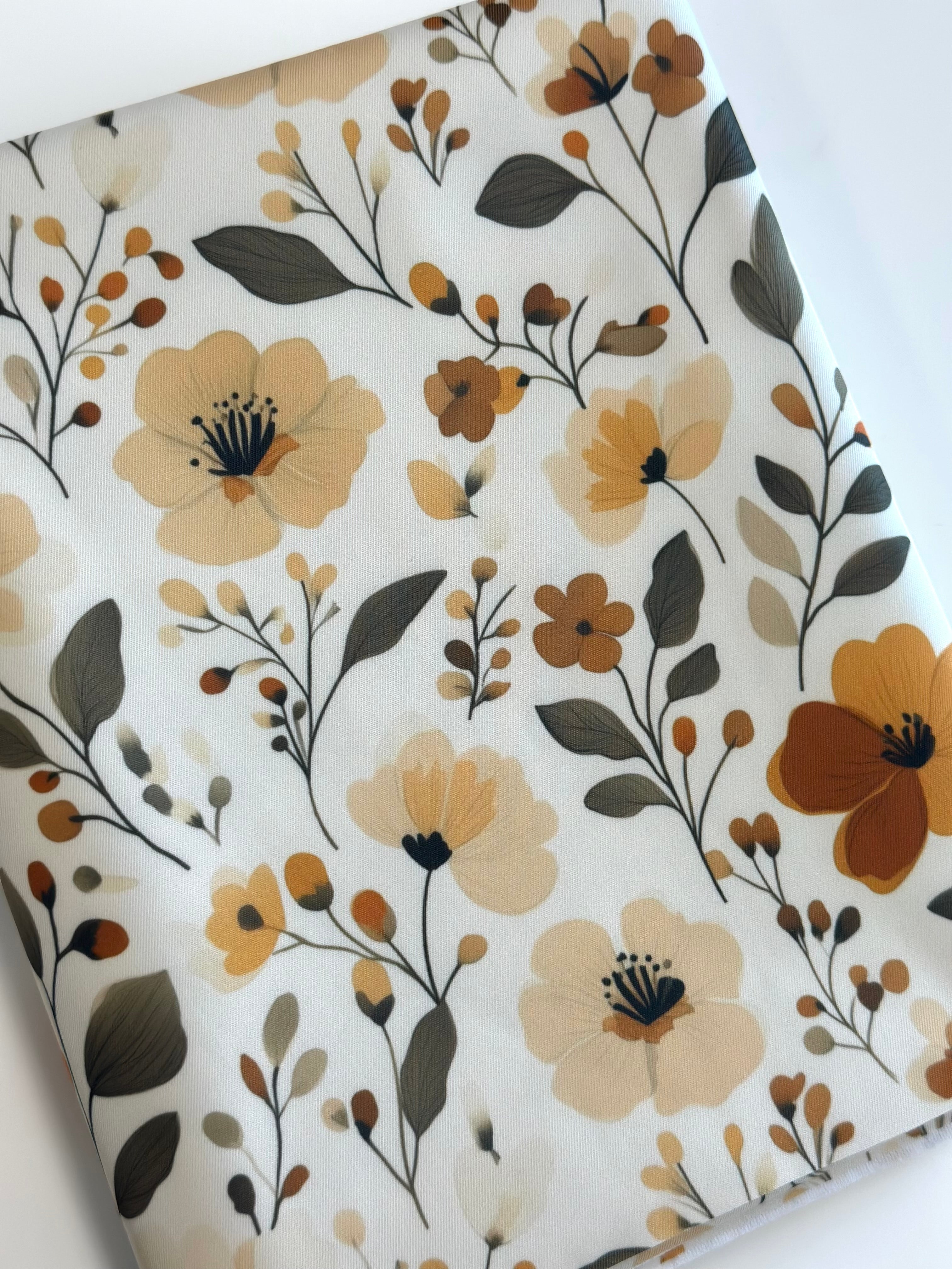 Ochre Blossoms Lux Bonded Nylon