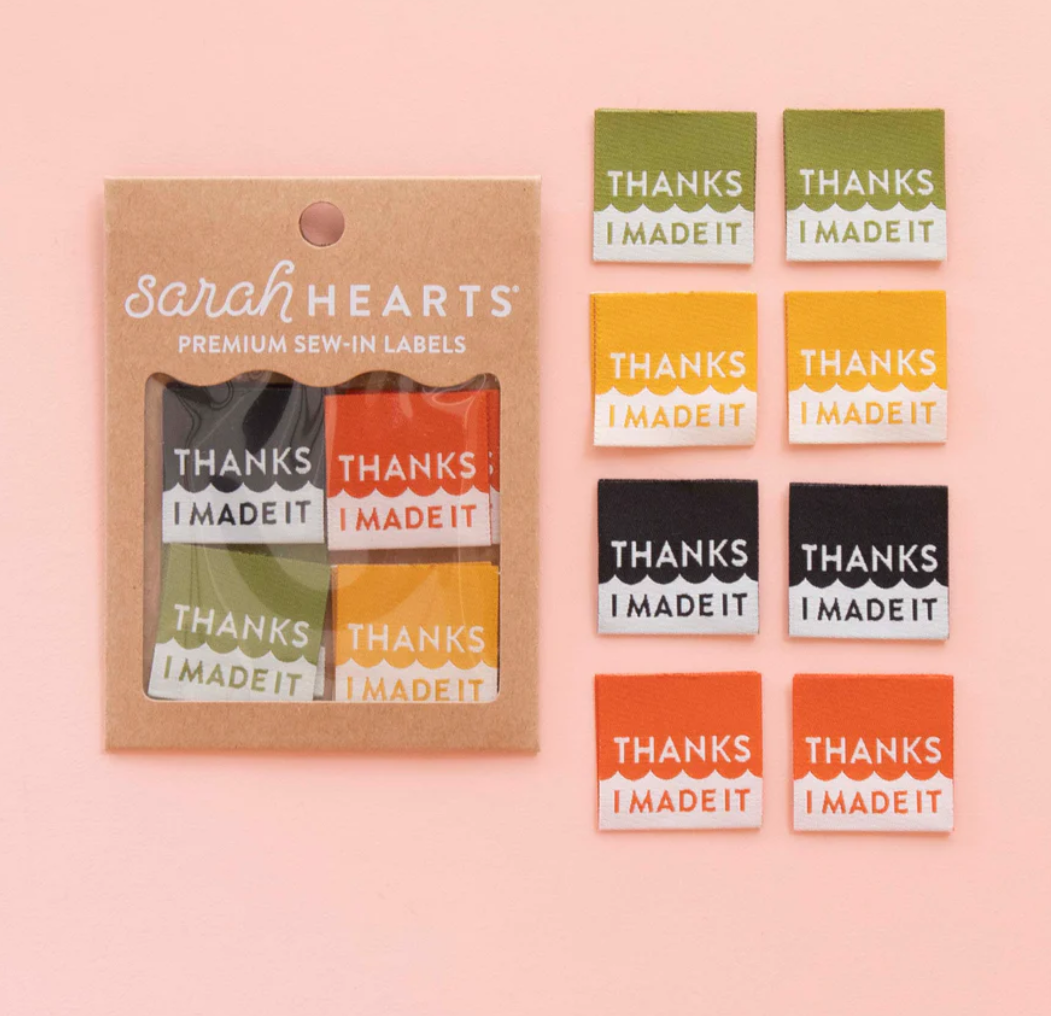 Thanks I Made It Multipack Woven Labels