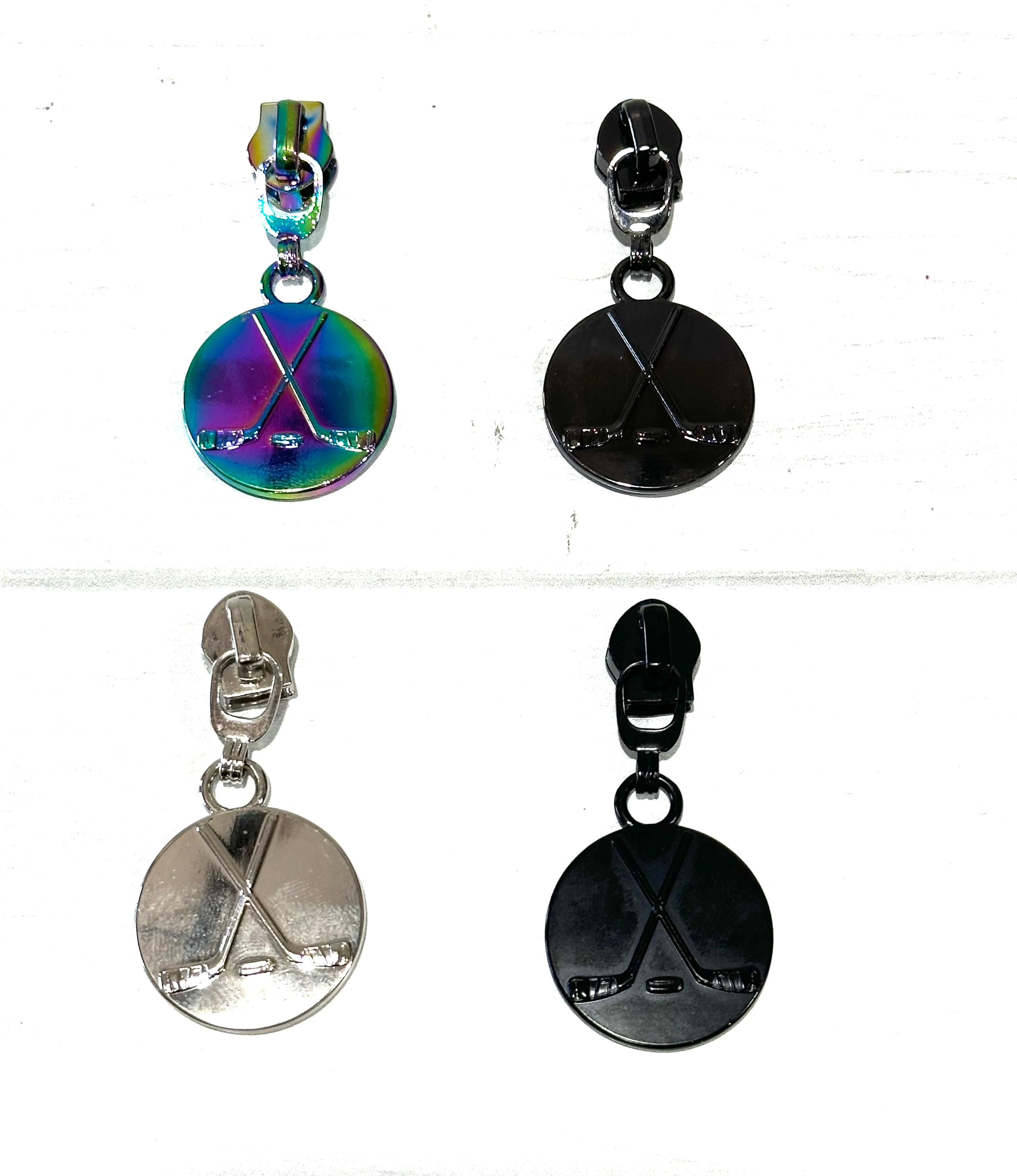 Hockey Dangle zipper pulls