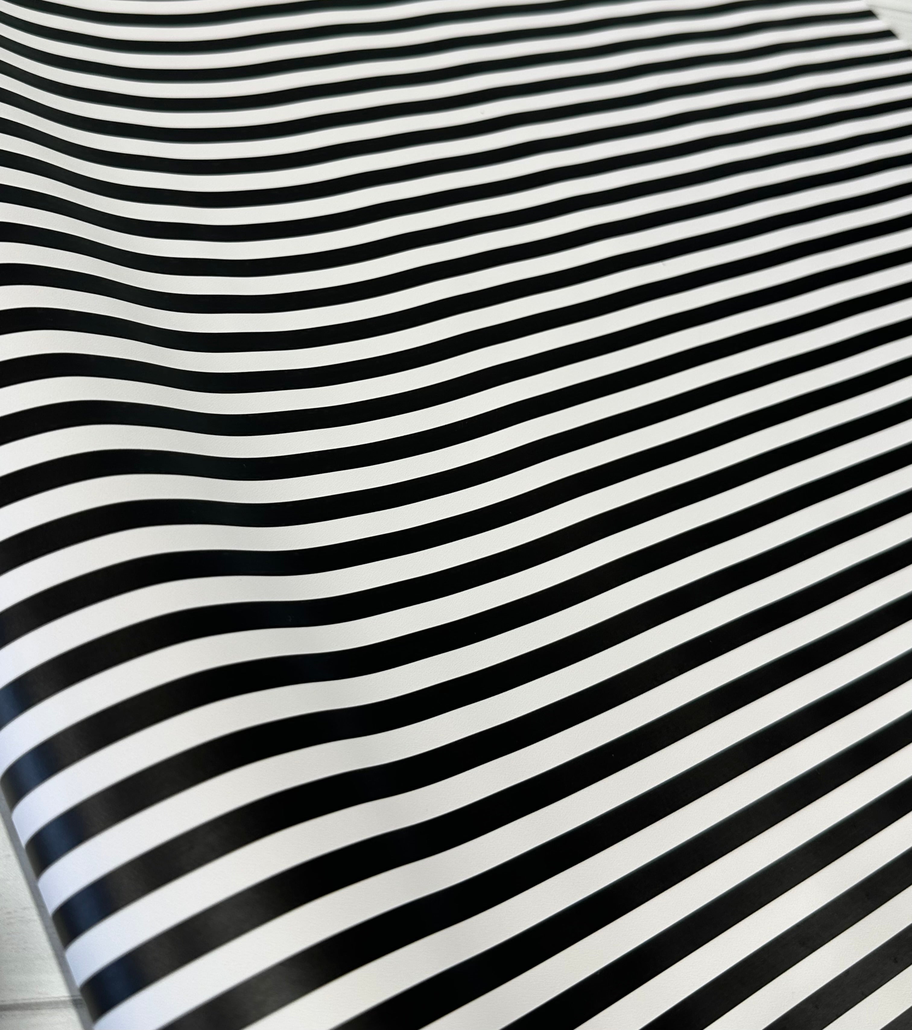 Black and White 1/4” Stripe Smooth vinyl