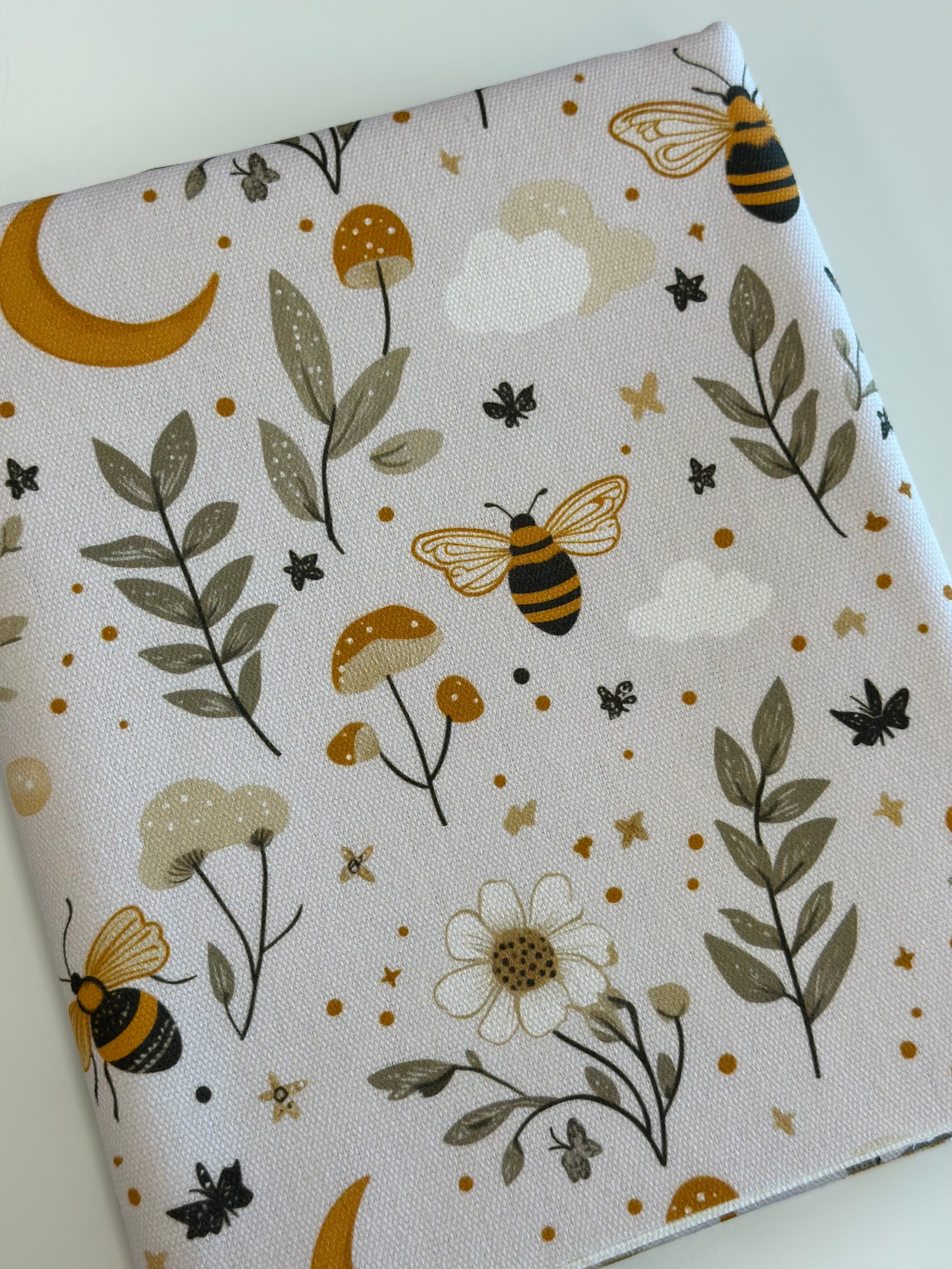 Rustic Bees Cotton Waterproof Canvas
