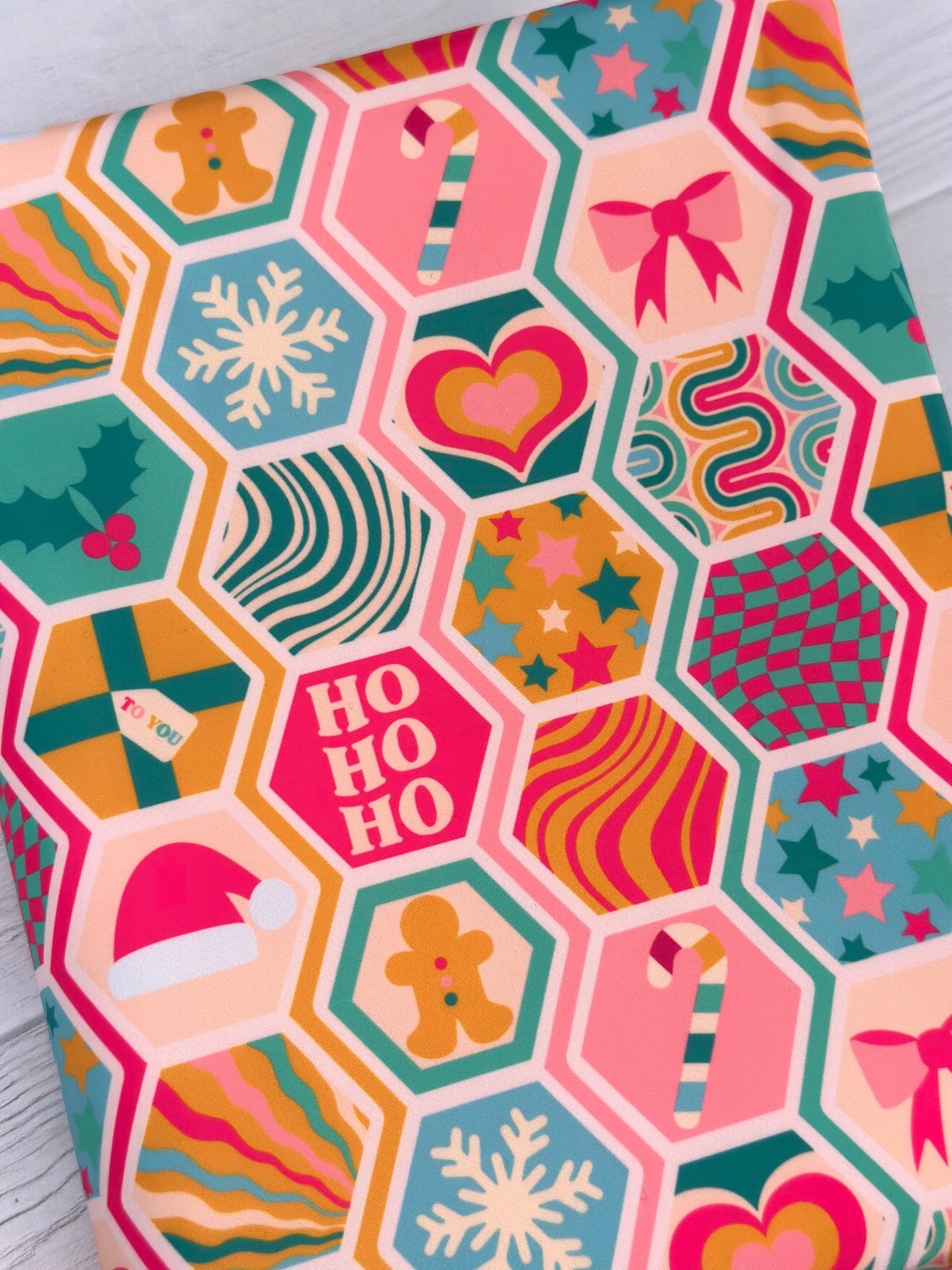 Holiday Hexagons Lux Bonded Poly/Nylon
