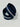 Navy with Silver Teeth Zipper Tape