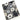 Floral and geometric patterned fabric on a white background