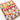 Colorful chevron patterned fabric on a white background