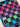 Bright Ombre Grunge Check Lux Bonded Nylon