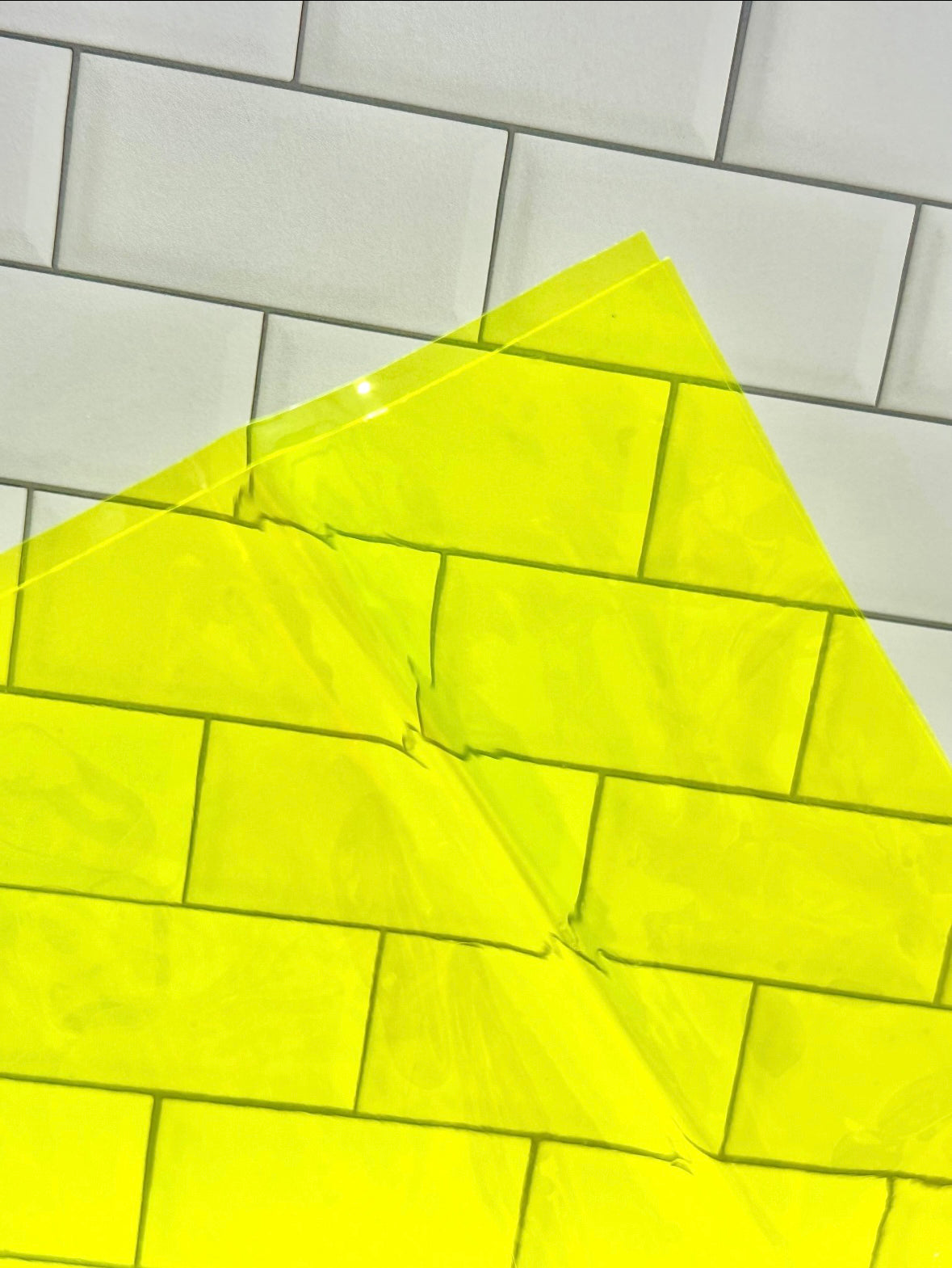 Yellow Clear Vinyl- 1 yard cut