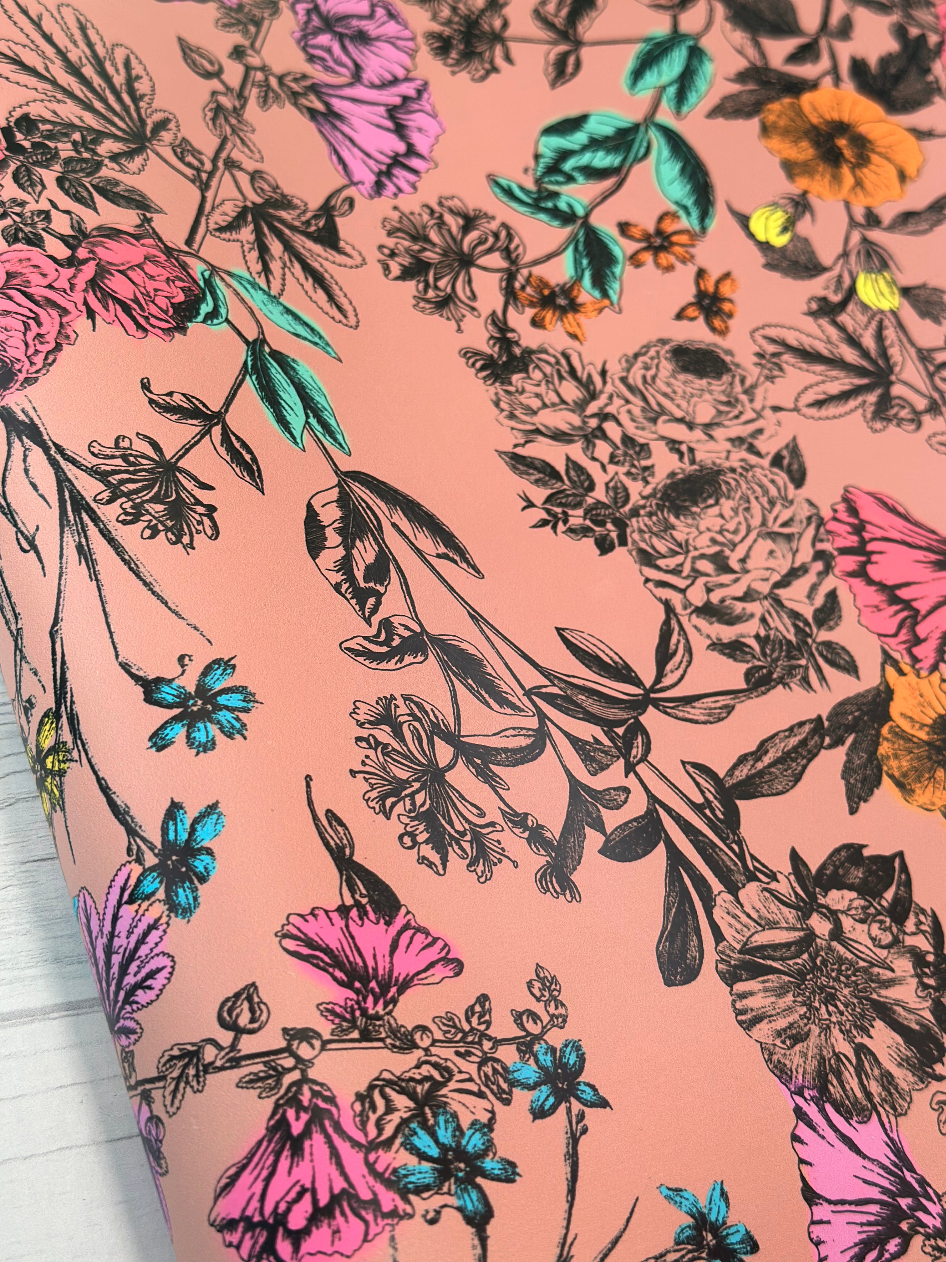 Blush Vintage Floral Smooth vinyl