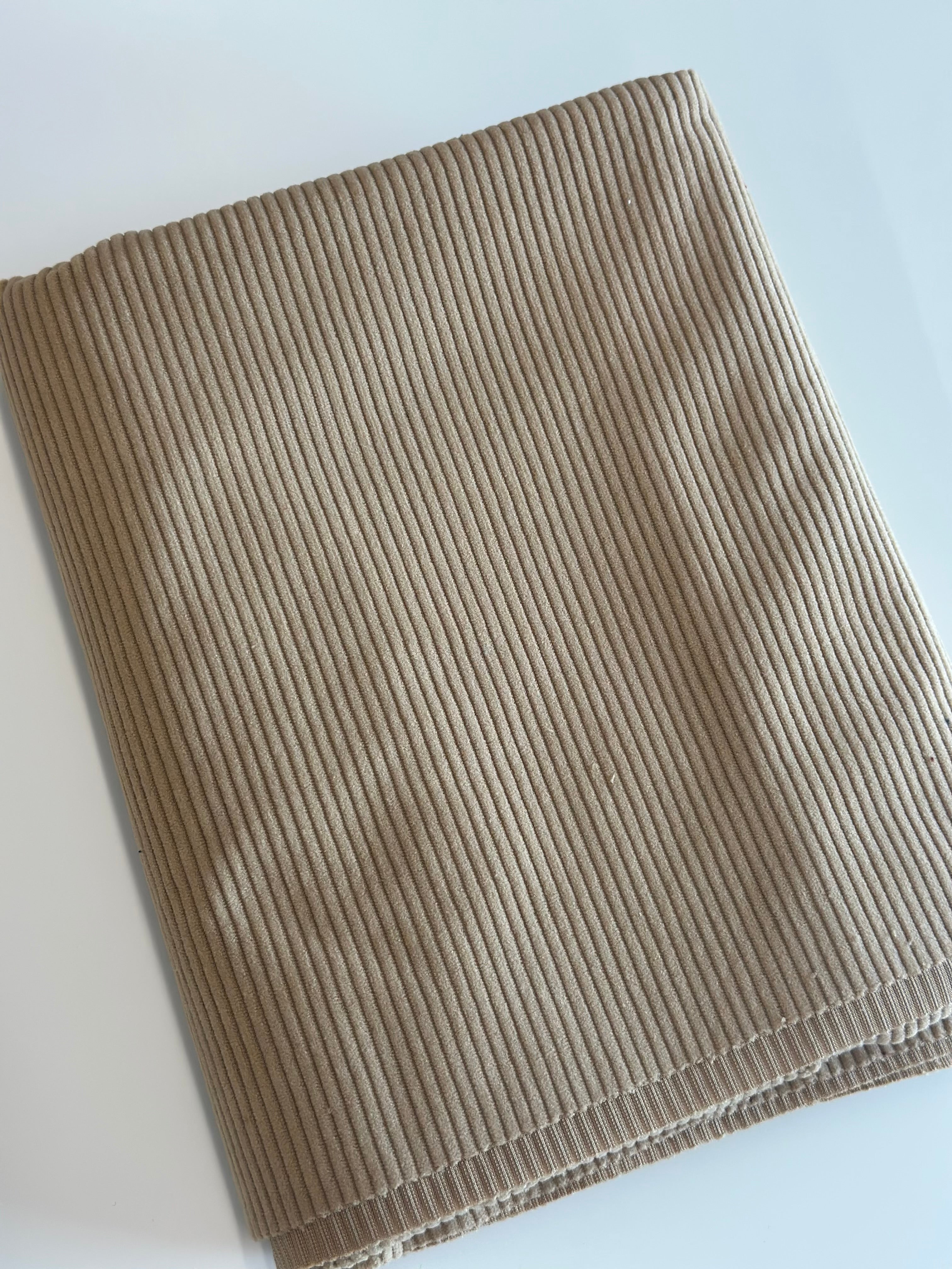 Khaki Corduroy | Poly Cotton | By the Yard