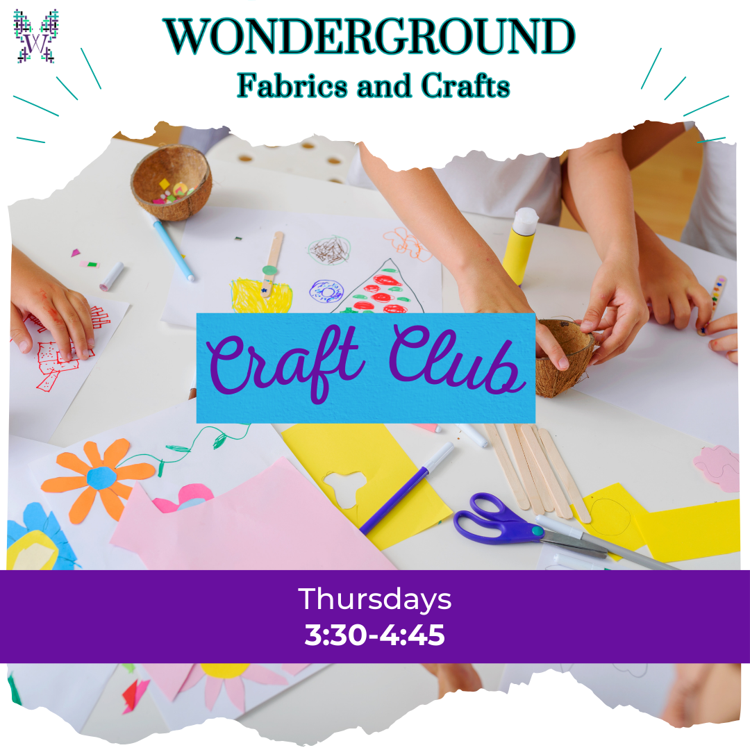 Kids Craft Club! Ages 5 and up - Every Thursday - Starting September 5th