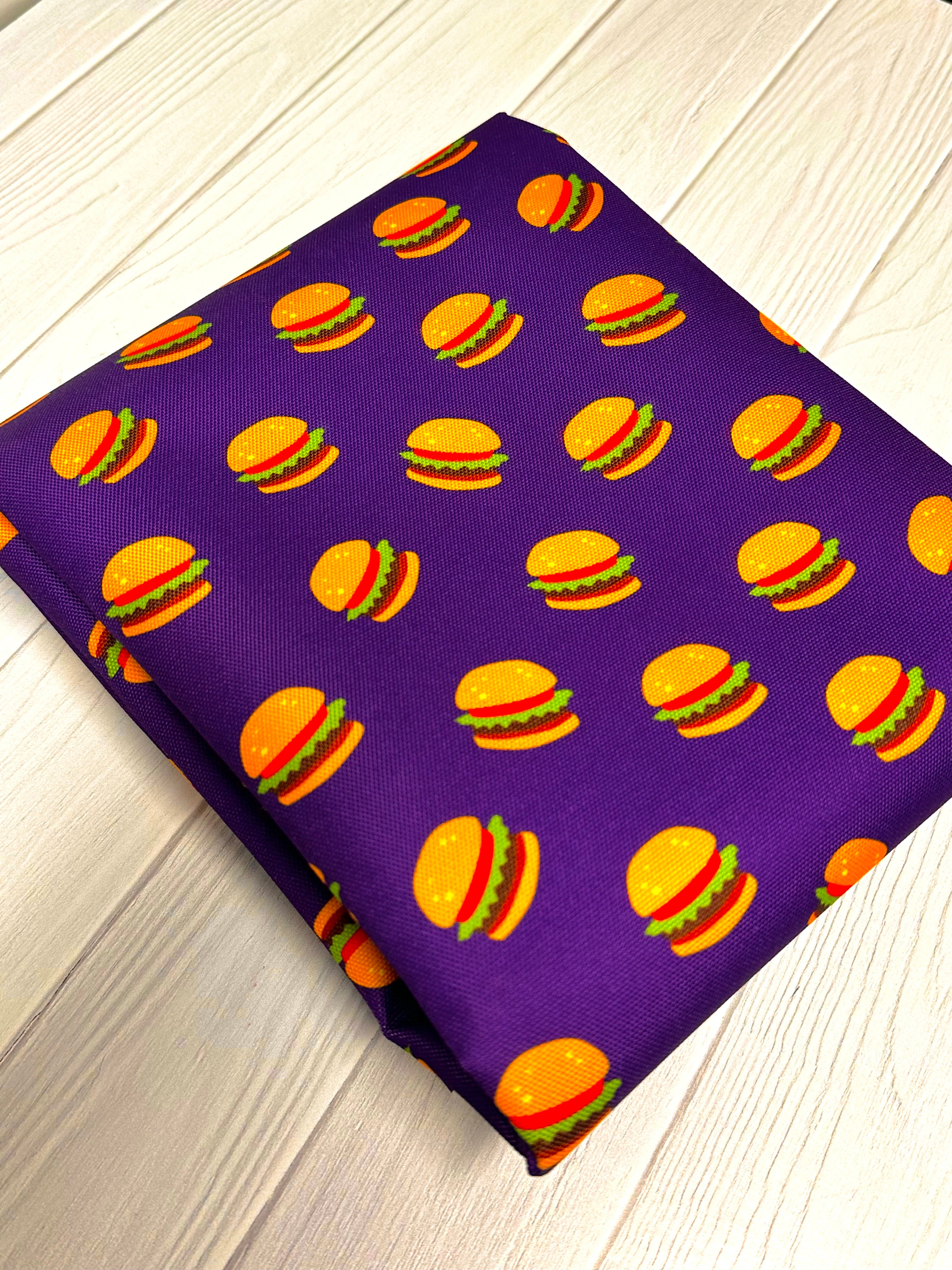 Purple Burgers Waterproof Canvas