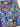 Lux Bonded Nylon (Poly) || Prints || Small Scale Blue Demon