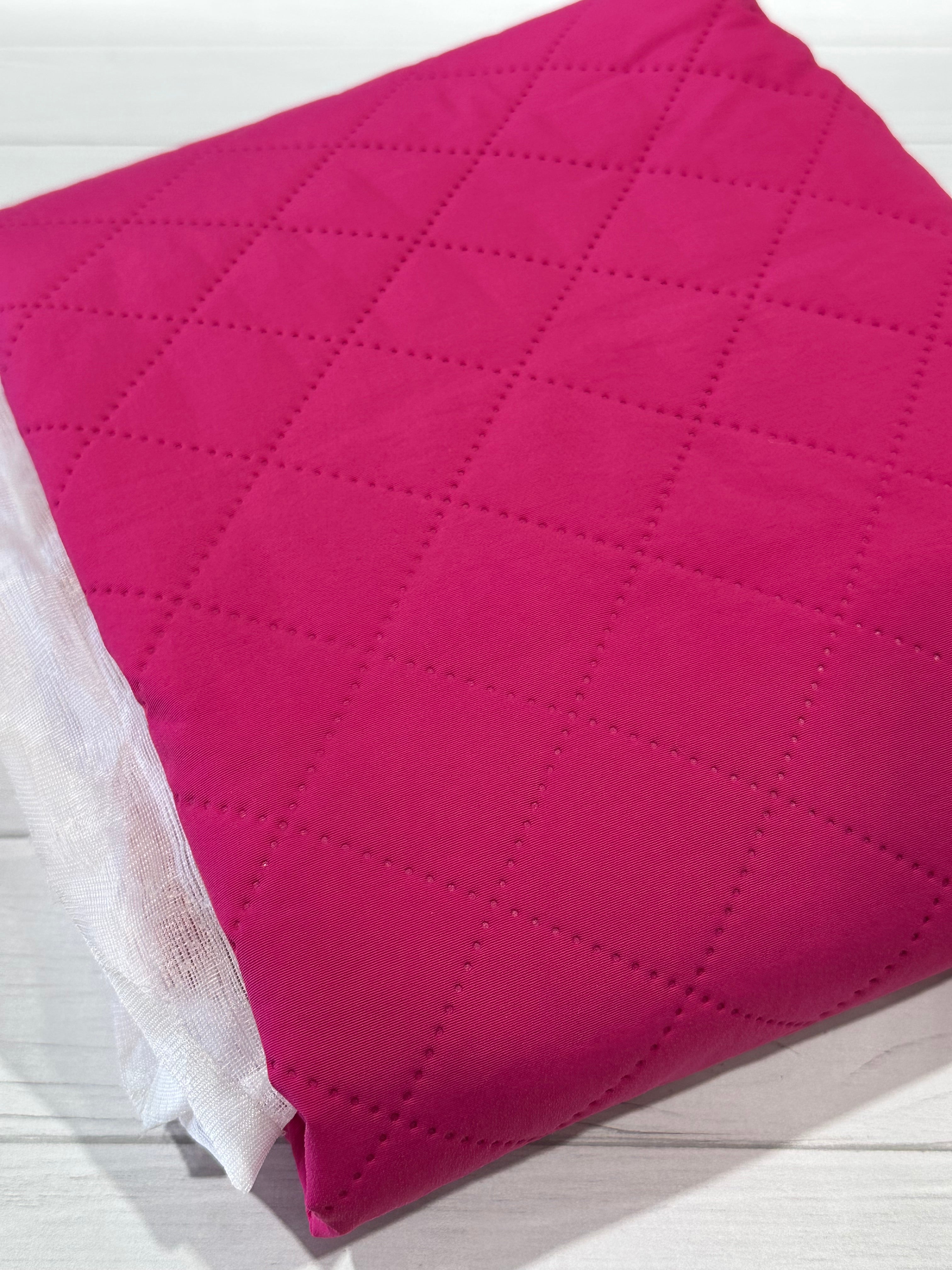 Hot Pink Prequilted Poly/Nylon