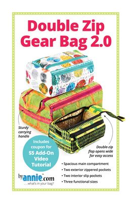 Double Zip Gear Bags 2.0 by Annie Patterns