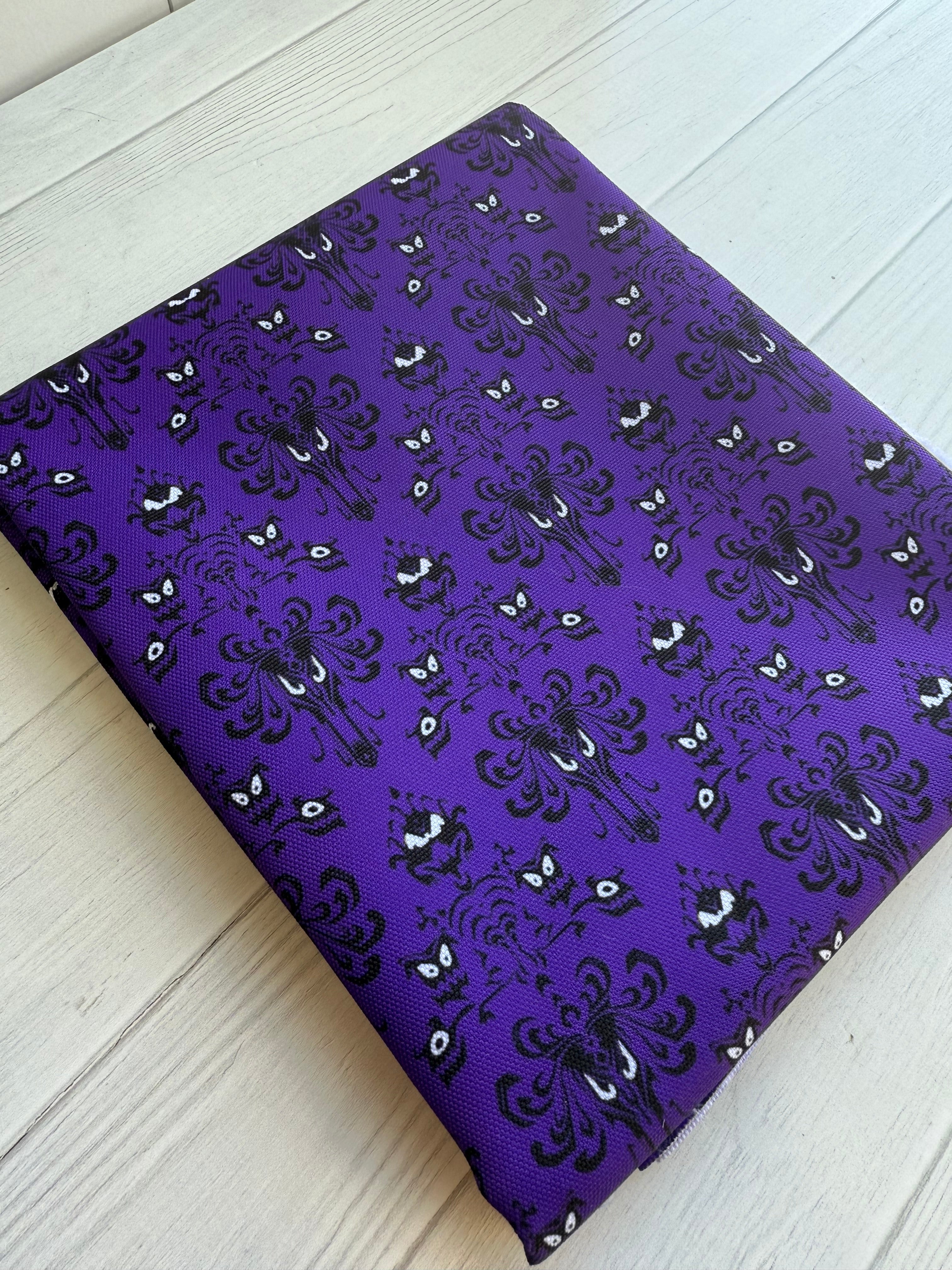 Mansion Wallpaper - Purple  Waterproof Canvas