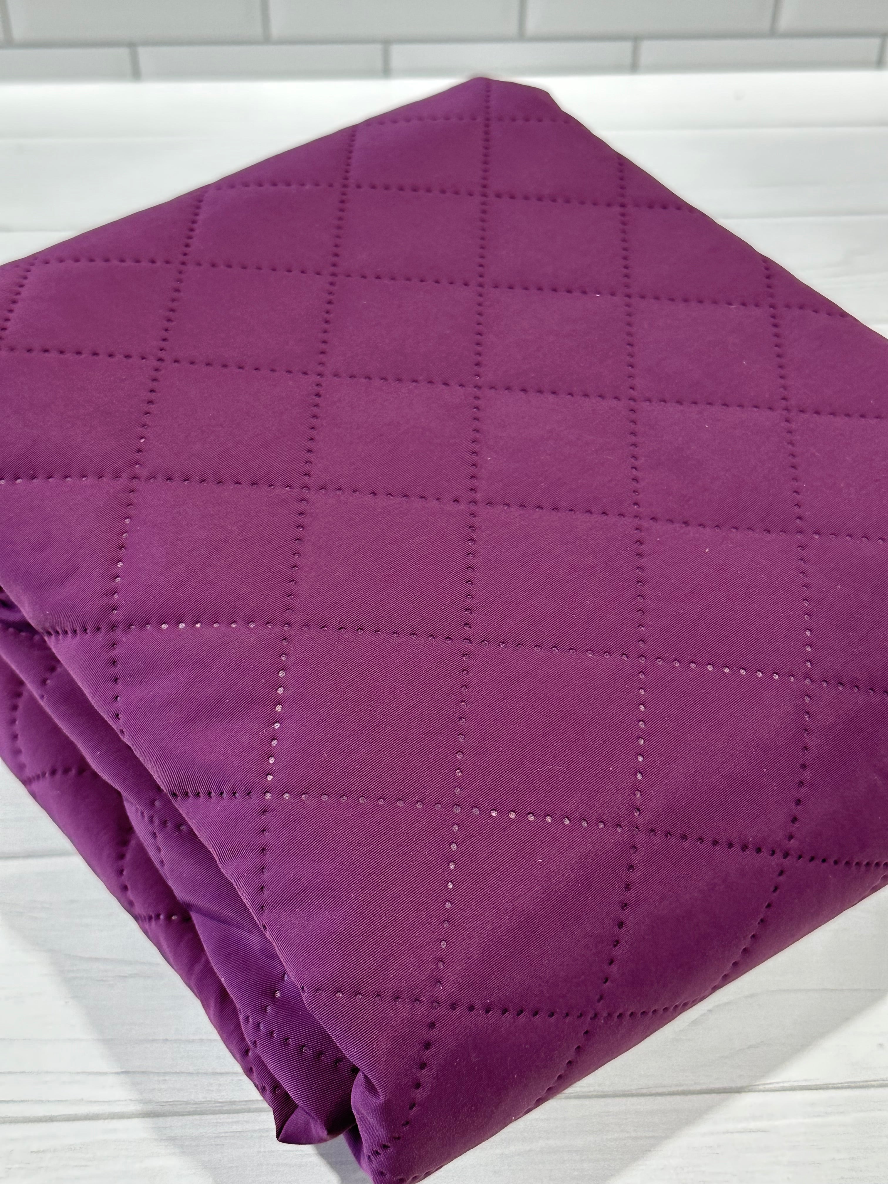 Plum Prequilted Poly/Nylon