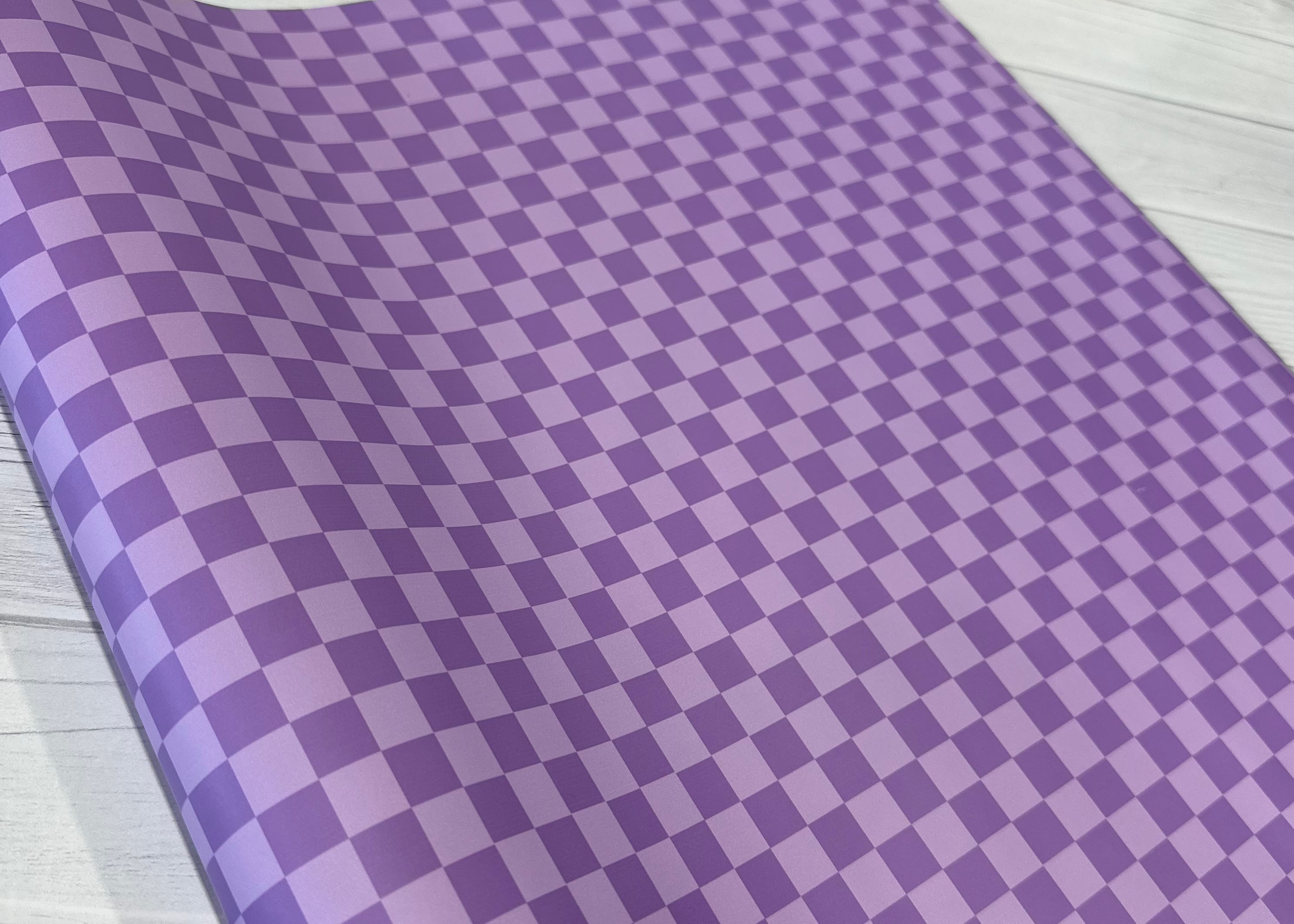 Lavender Tonal Check Smooth vinyl